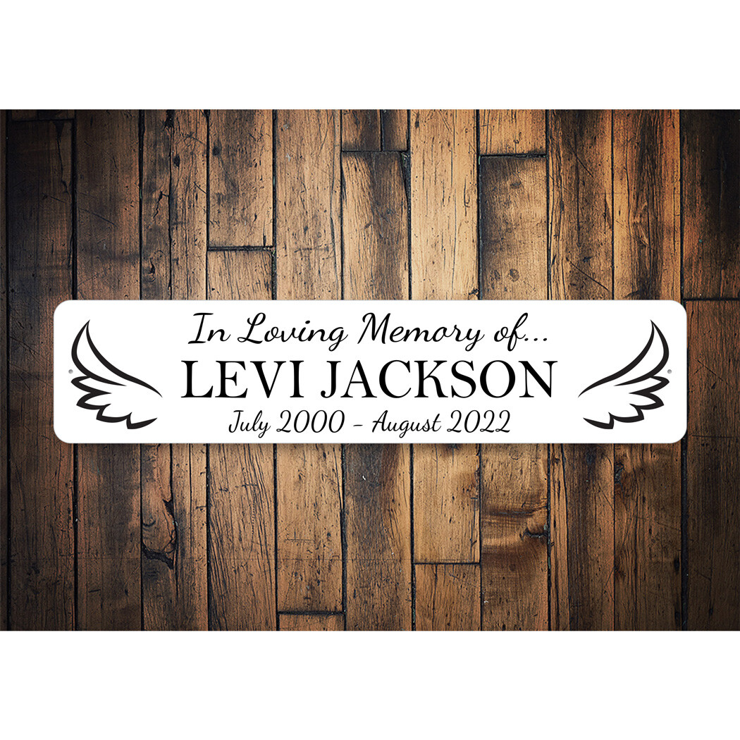 Loving Metal Sign Memorial Metal Sign