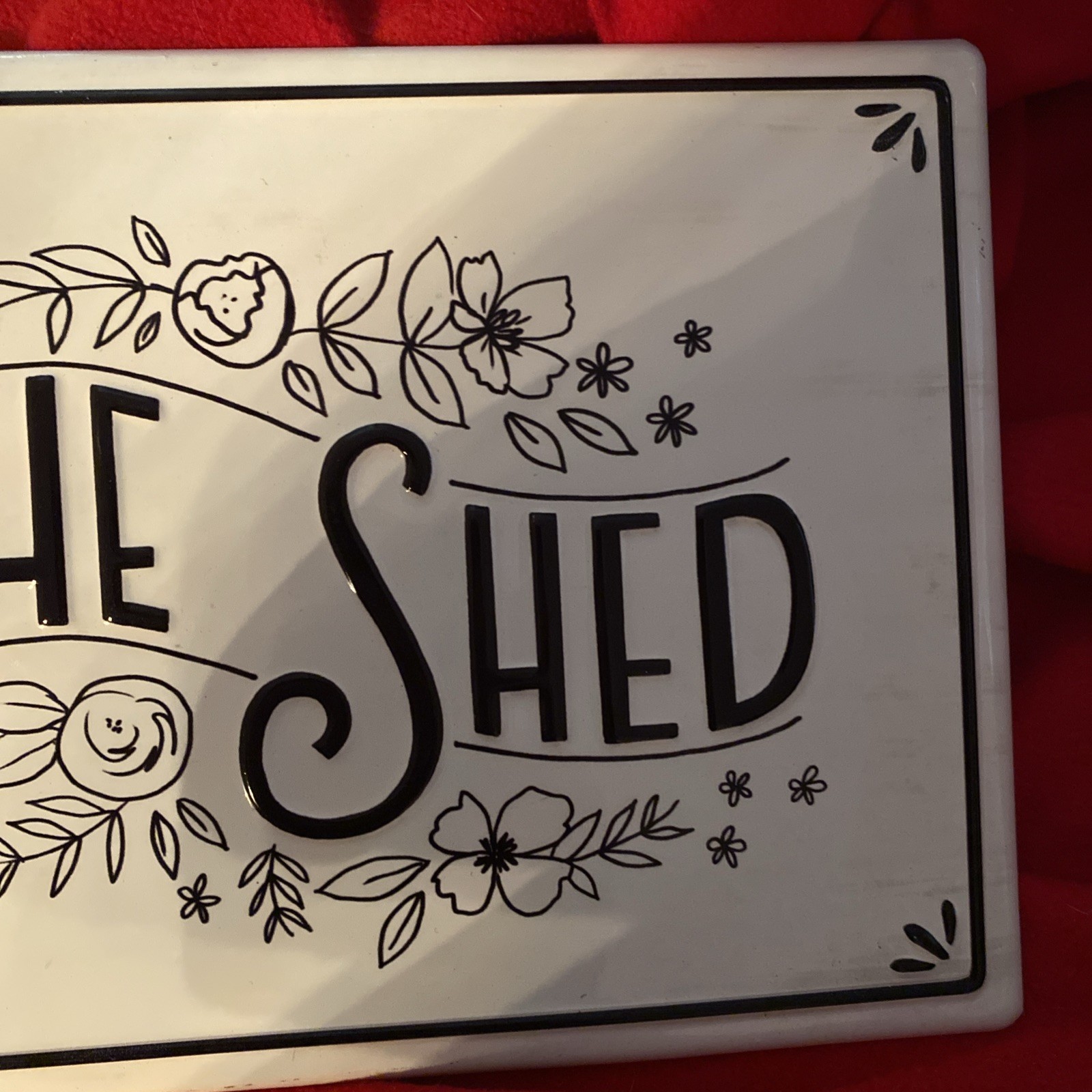 Tin Sign Wall Decor Funny Metal Signs She Shed 11 x 8