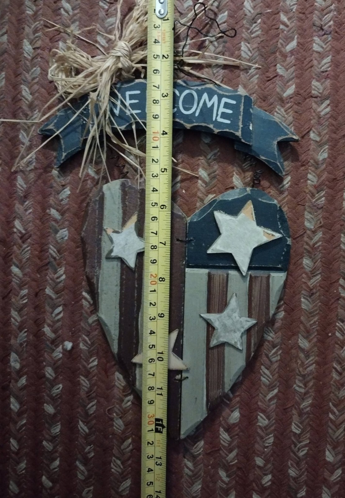Metal/Wood Patriotic Old Glory Americana Flag Barn Star Wall Decor Gathering Lot