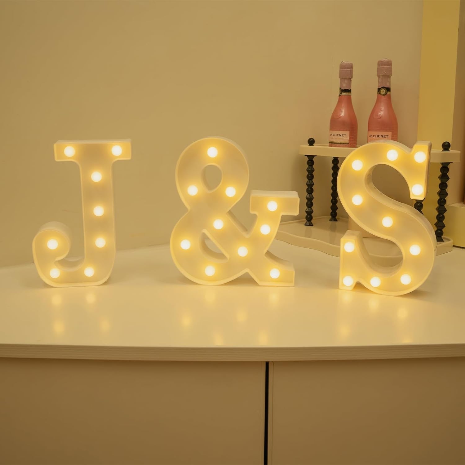 LED Marquee Letter Lights – Battery Powered Night Light for Home & Events