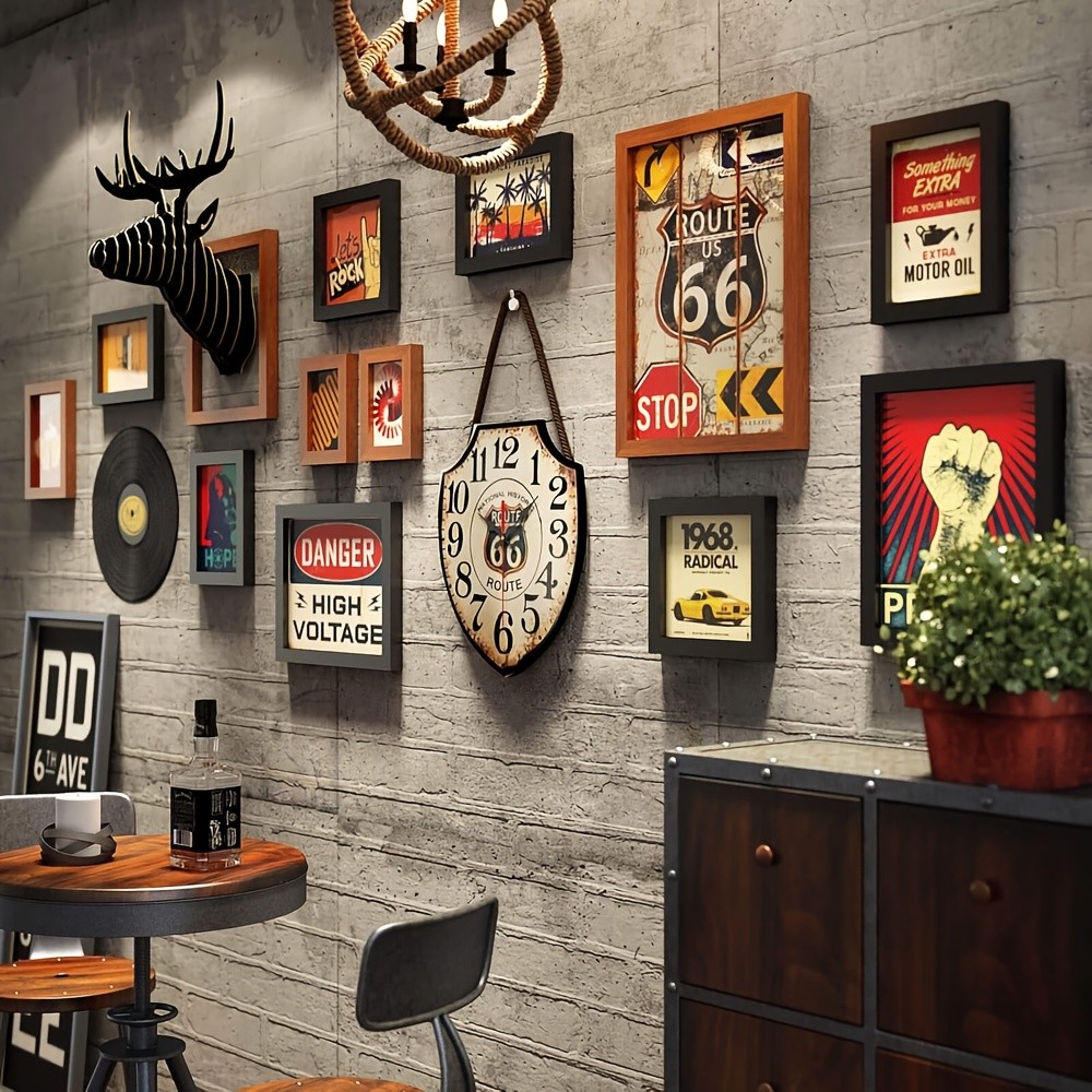 Burnout Street Worn Green Metal Sign Garage Mechanic Shop Wall Decoration Gift