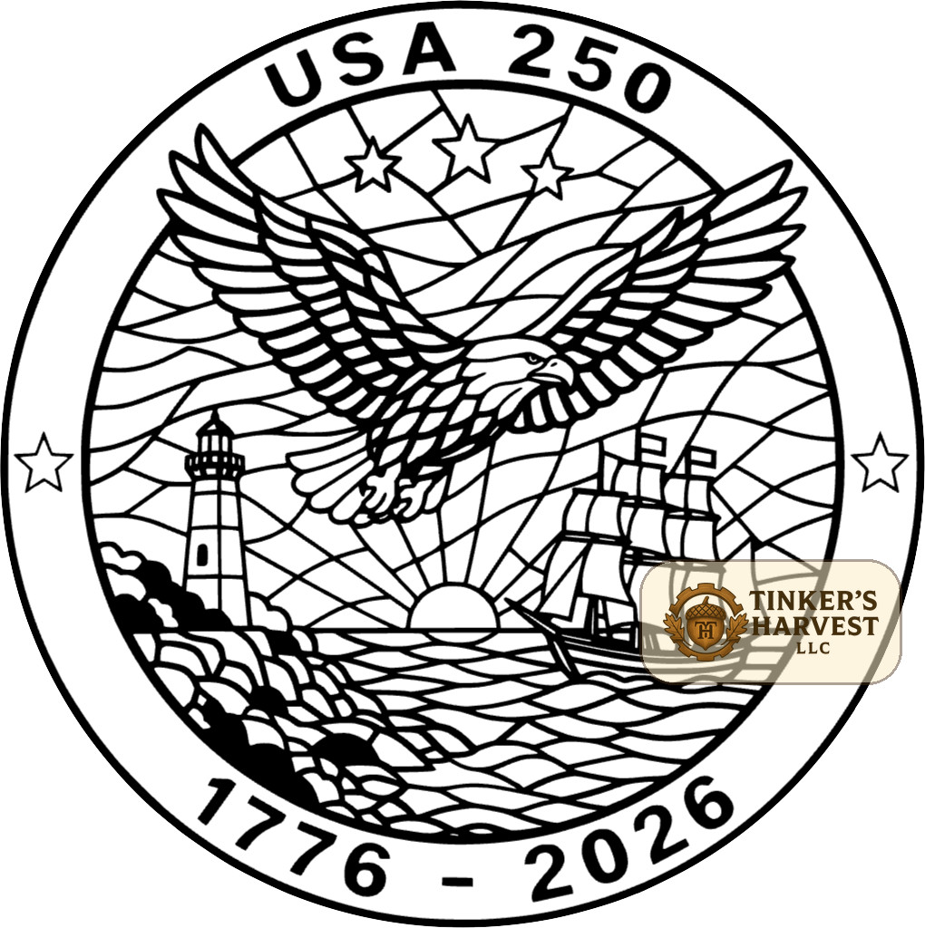 Bald Eagle | USA 250th Anniversary | Color By Numbers Plate