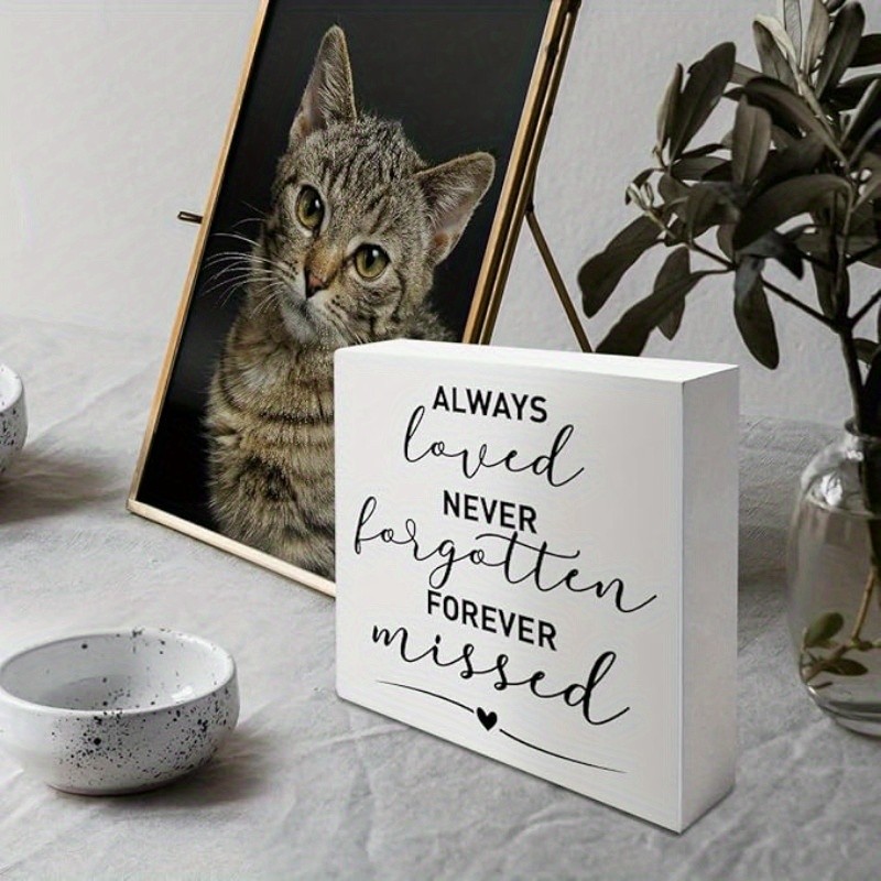 2D Memorial Gifts for Loss of Loved Condolence Gift Desk Decor Wooden Box Sign