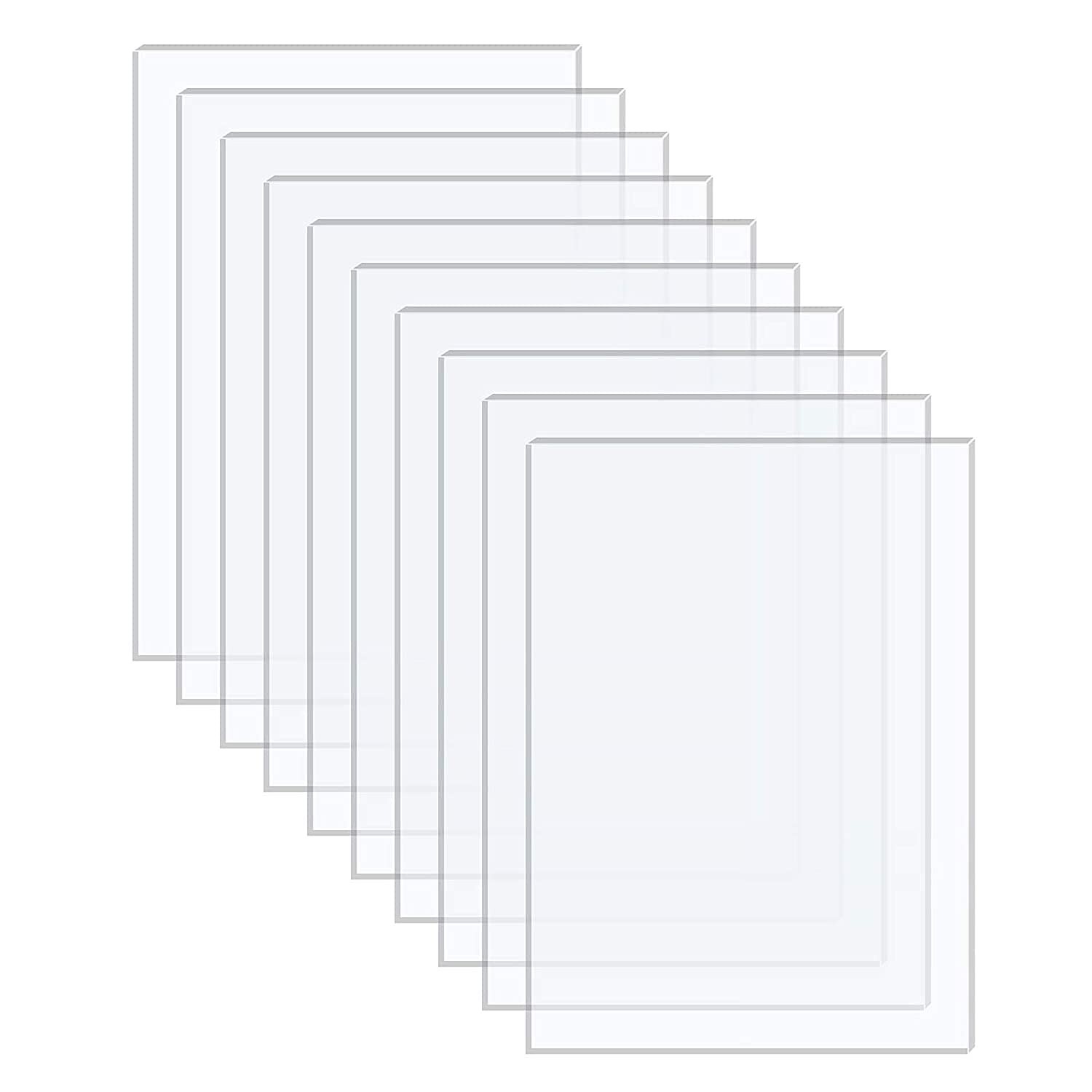 Clear PMMA Glass Plate Plastic Cut Sheet Panel Thick 1/1.5/2/2.5/3/4/5/6/8/10mm