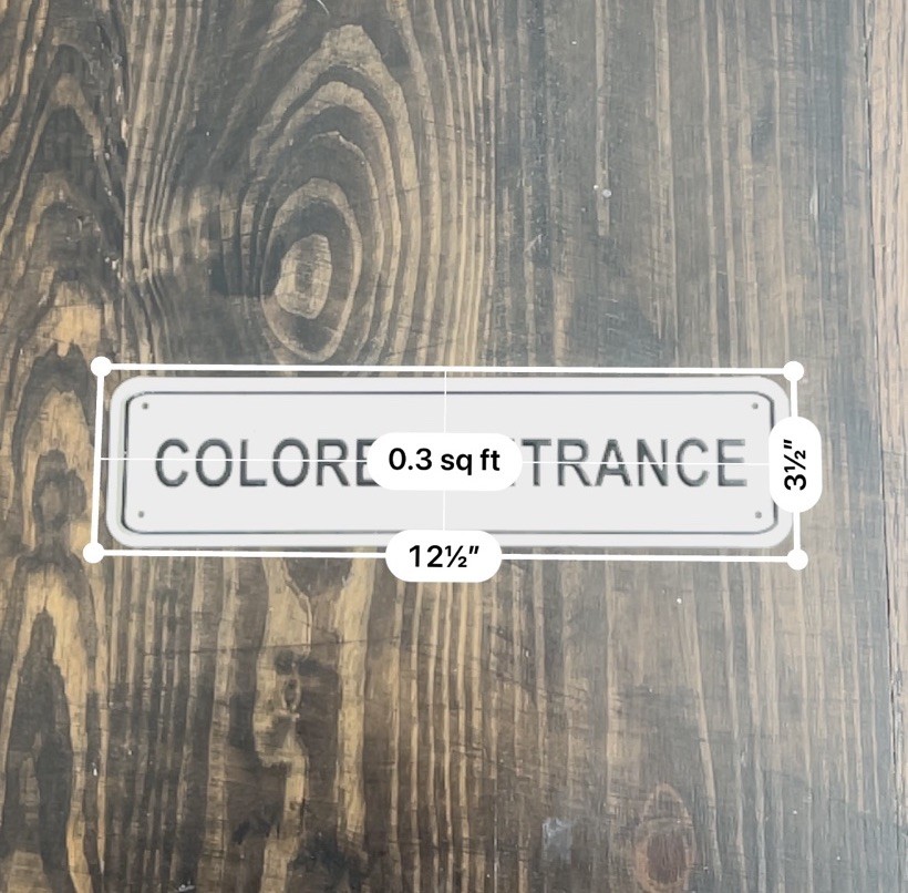 Entrance Historical Metal Road Sign, White Black, 12.5×3.5 in, Wall Mounted