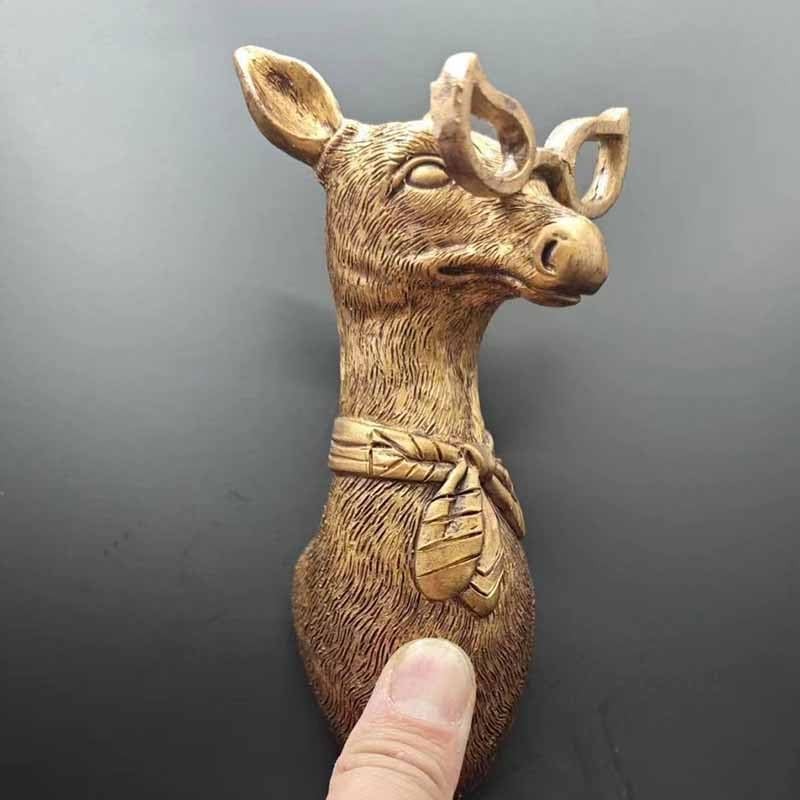 Animal Heads Wall Decor, Deer Head Wall Mount, Resin Animal Sculptures Head W…