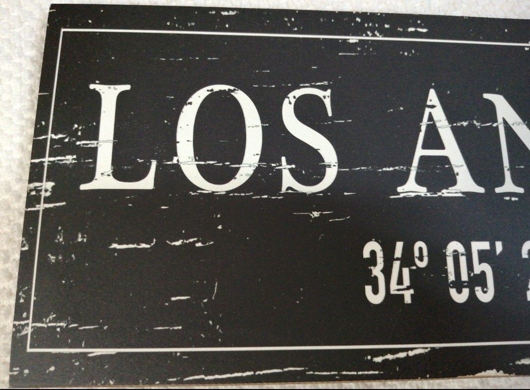 Los Angeles, CA Latitude Longitude Coordinates City Decor 17″*5″*0.5″ 1lb 1.3oz