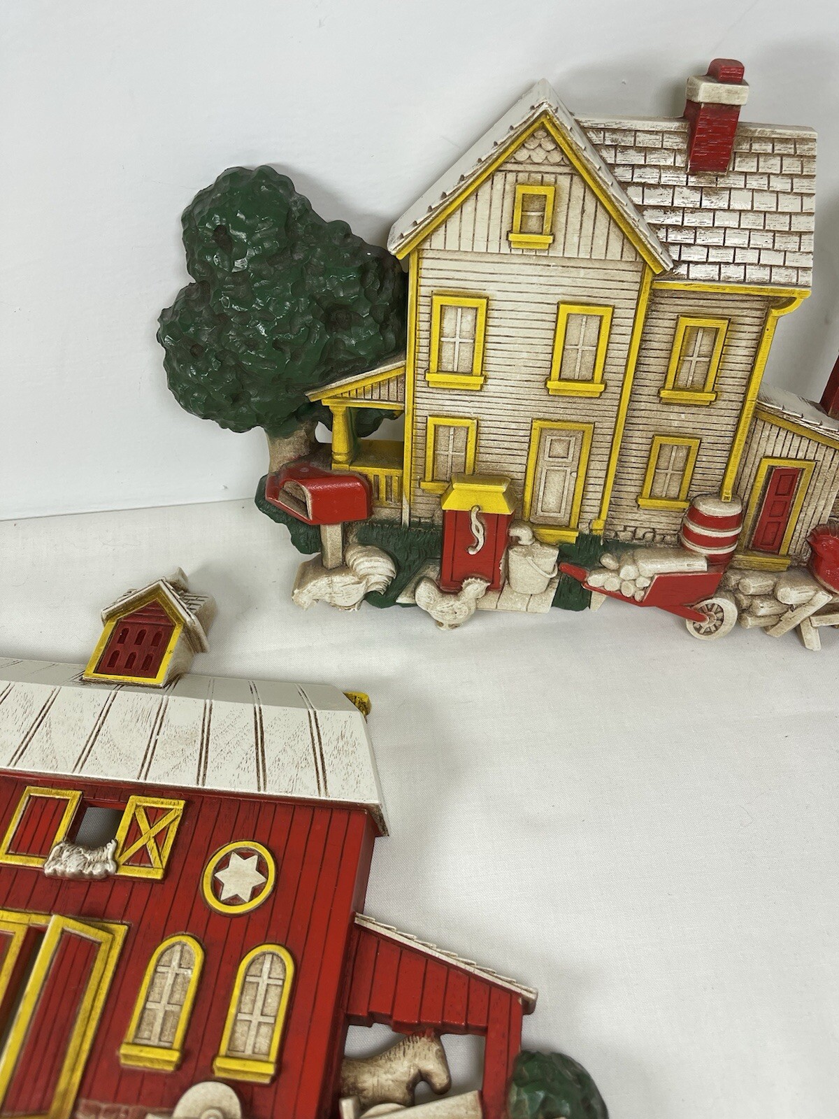 Homeco Plastic Farmhouse & Barn Wall Hangings-1975-VTG-rustic-3D Kitchen-A/B7369