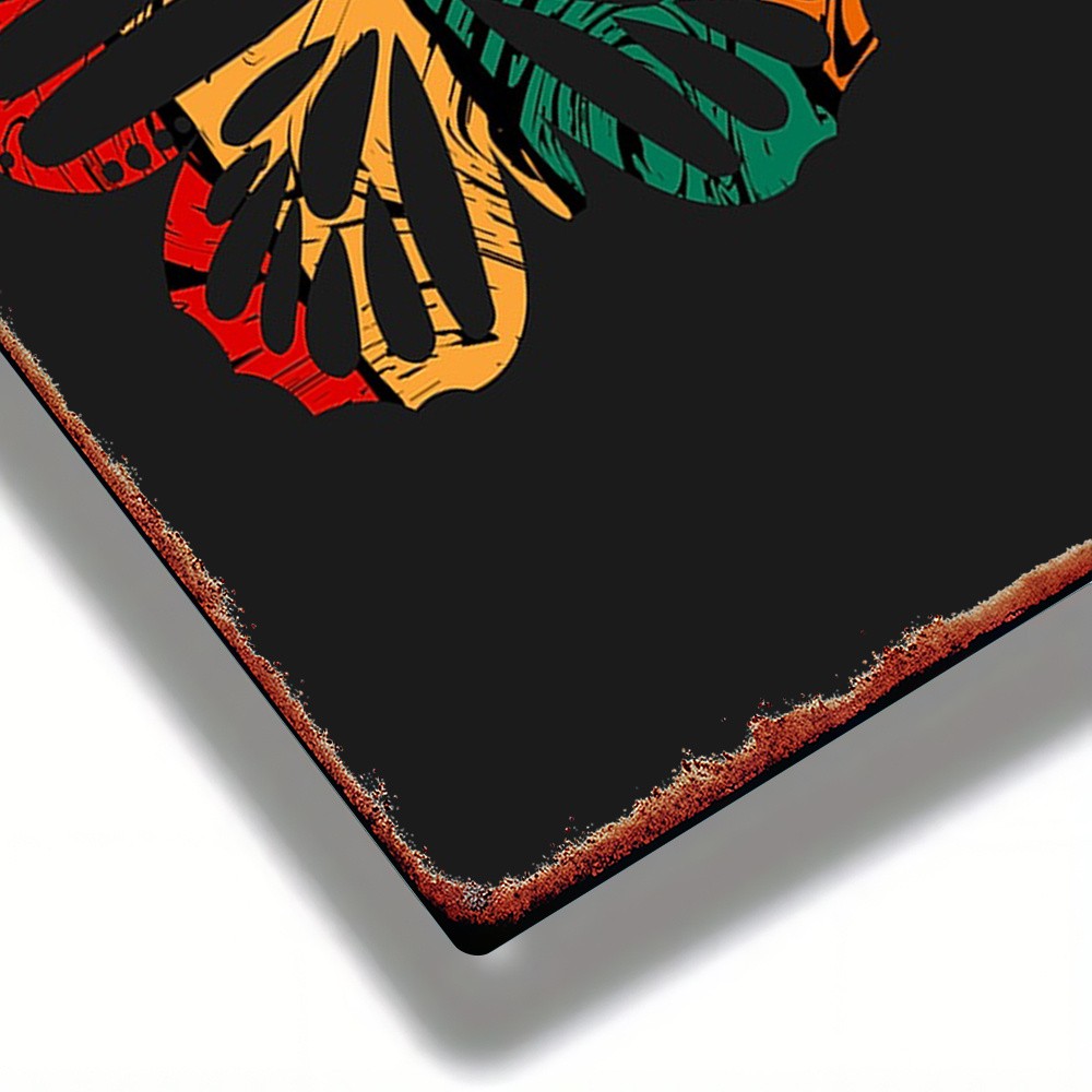 Metal Butterfly Sign 8×12 Inches Wall Decor