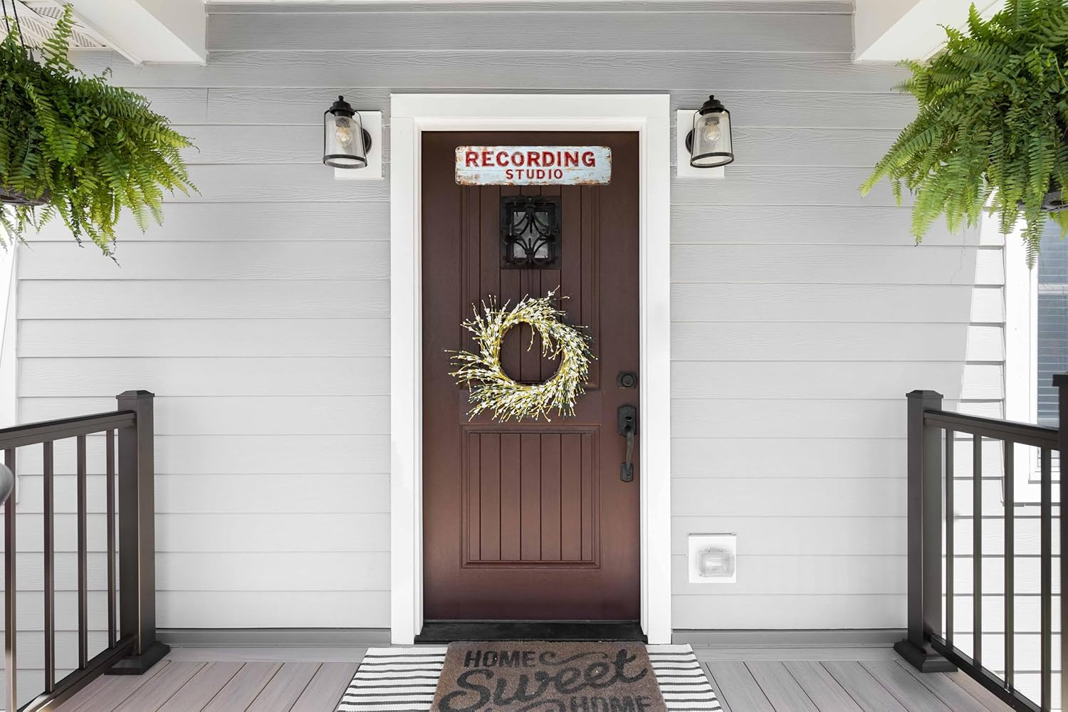 Vintage Tin Recording Studio Sign Retro Metal Sign for indoor Decoration – indoo