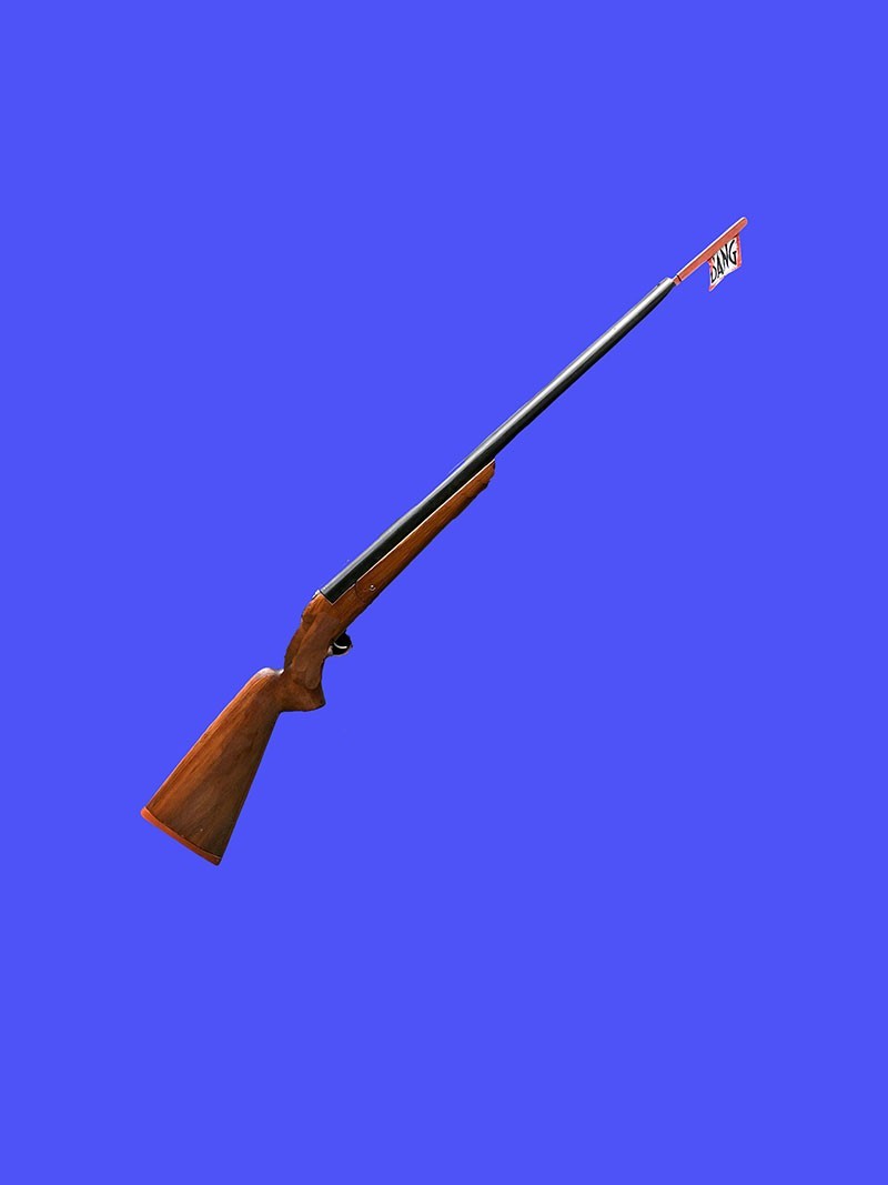 Western OVERSIZED Shotgun Wall Decor Patriotic Hunter for Mancave 76 in