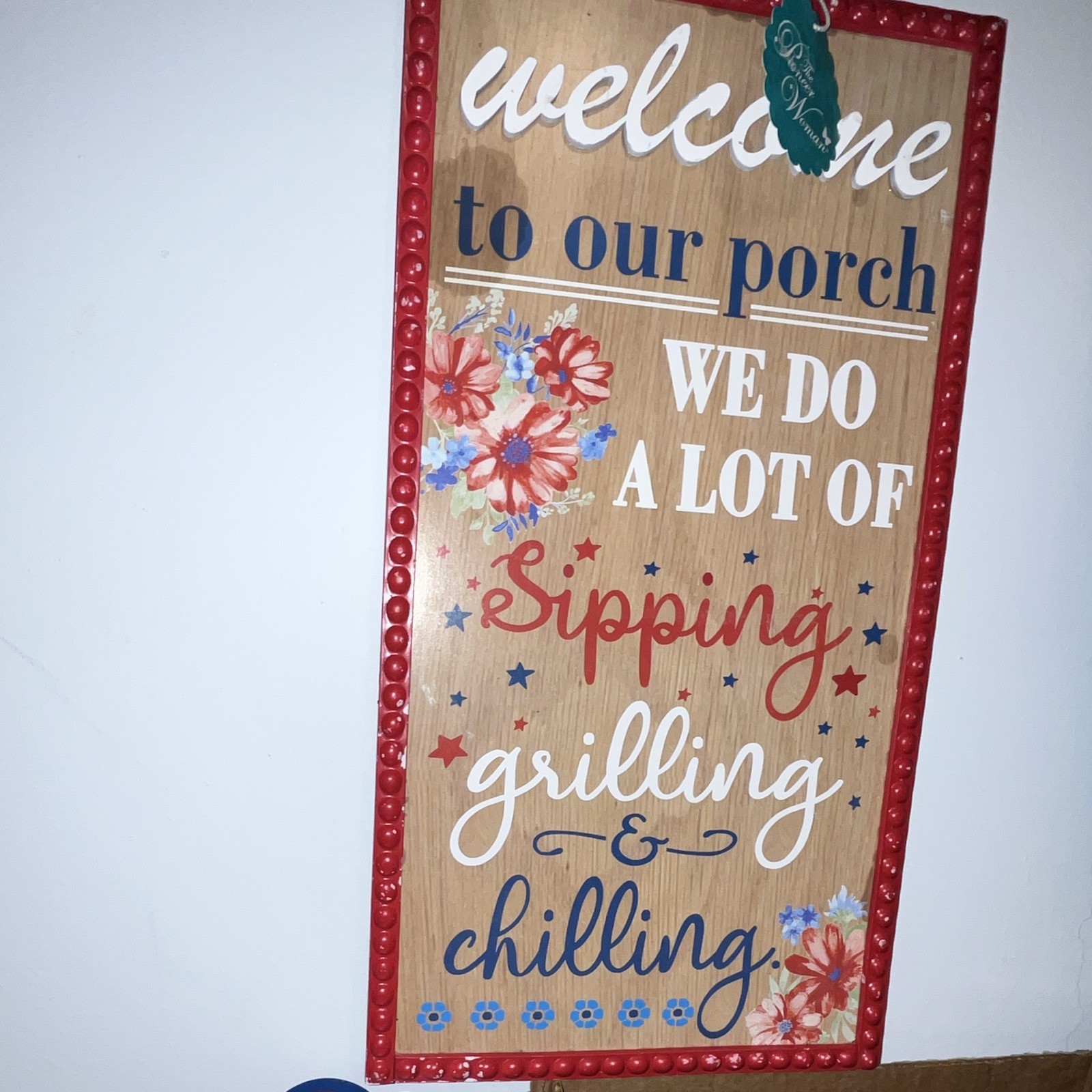 Pioneer Woman Country Medium Density Fiberboard Art Plaques, 22in x 12in. NEW