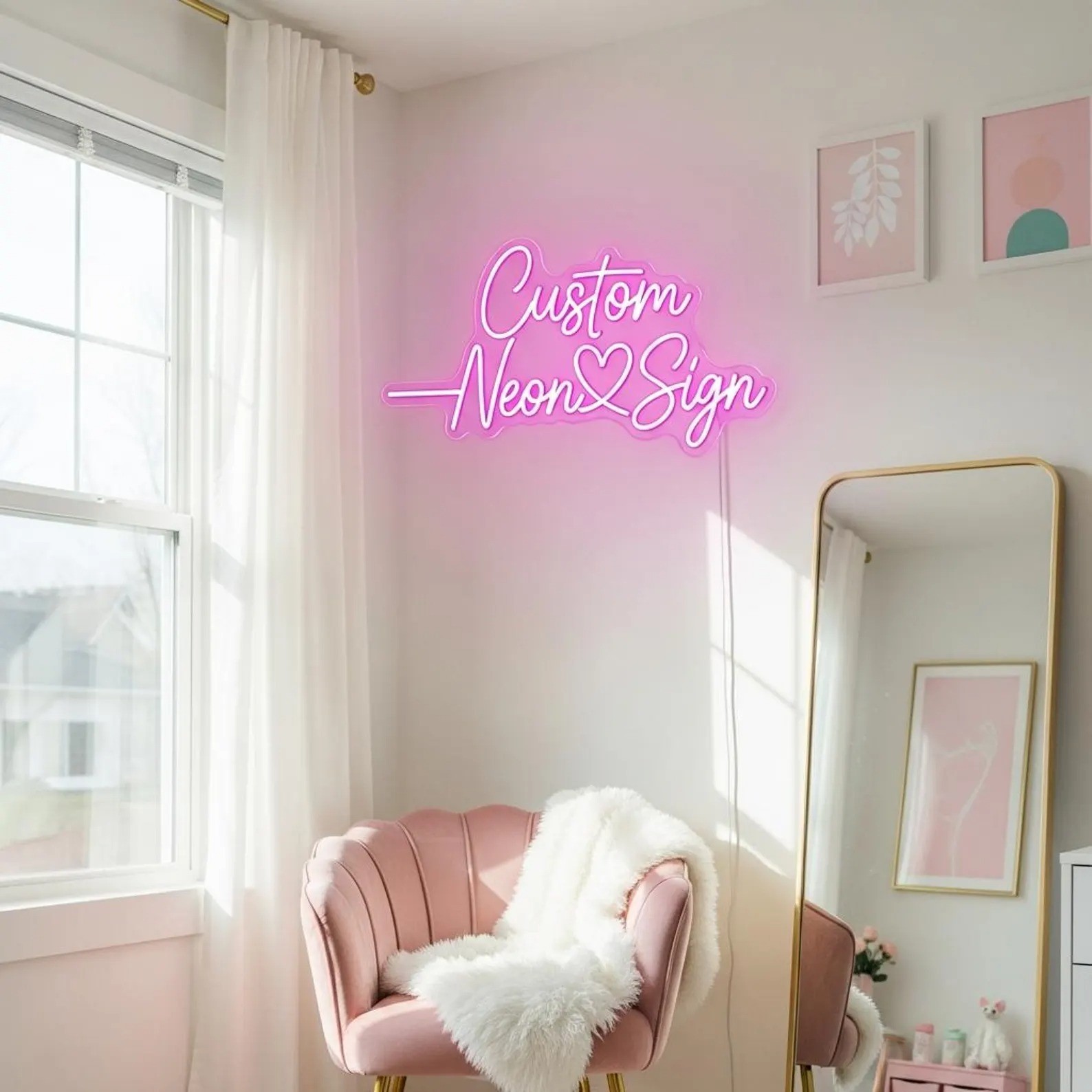 Custom Girls Name Neon Sign Personalized Name Sign For Girls Room Wall Decor