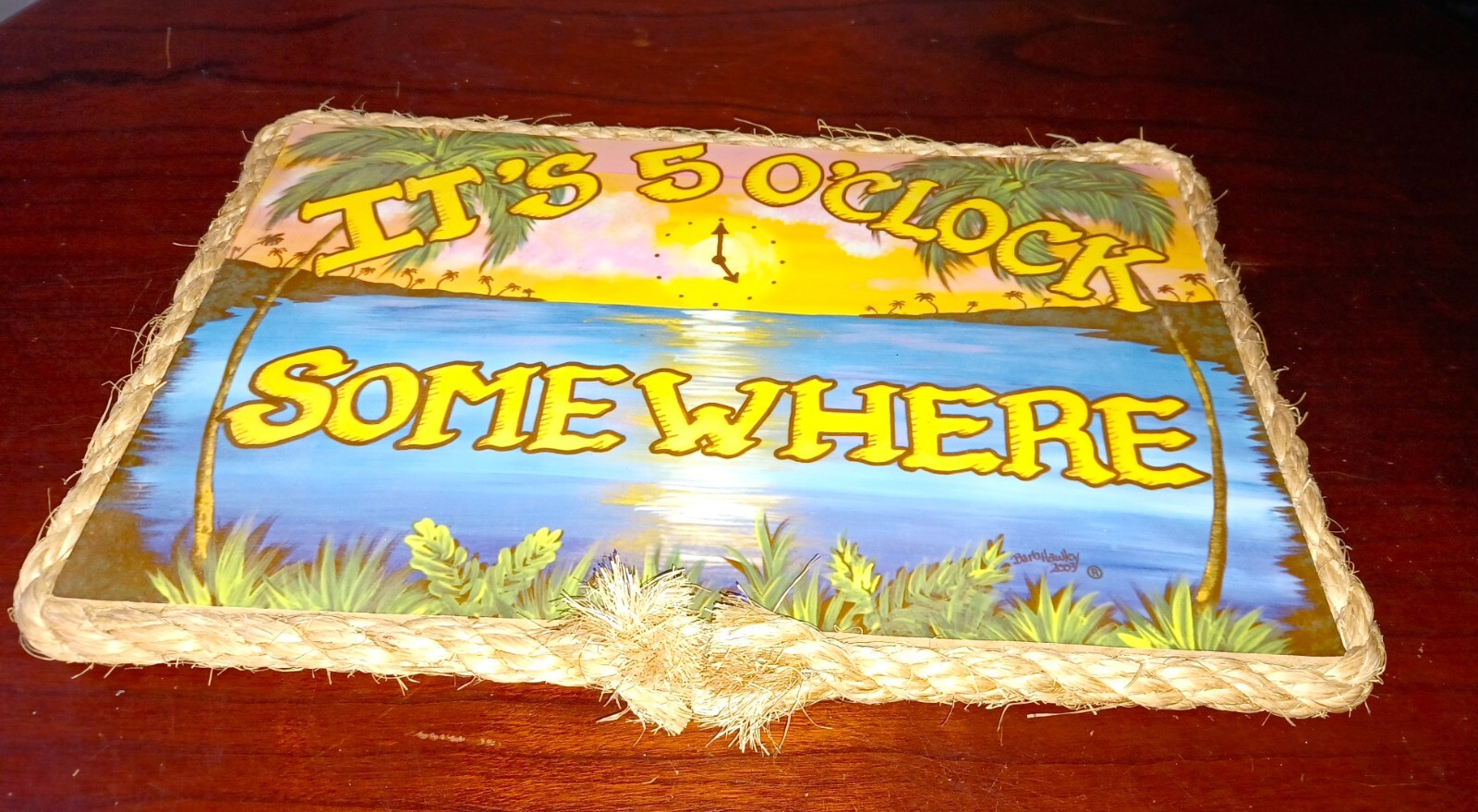 It’s 5 O’clock Somewhere Sign 11 X 7 inch Man Cave Bar Beach Pool Wall Decor