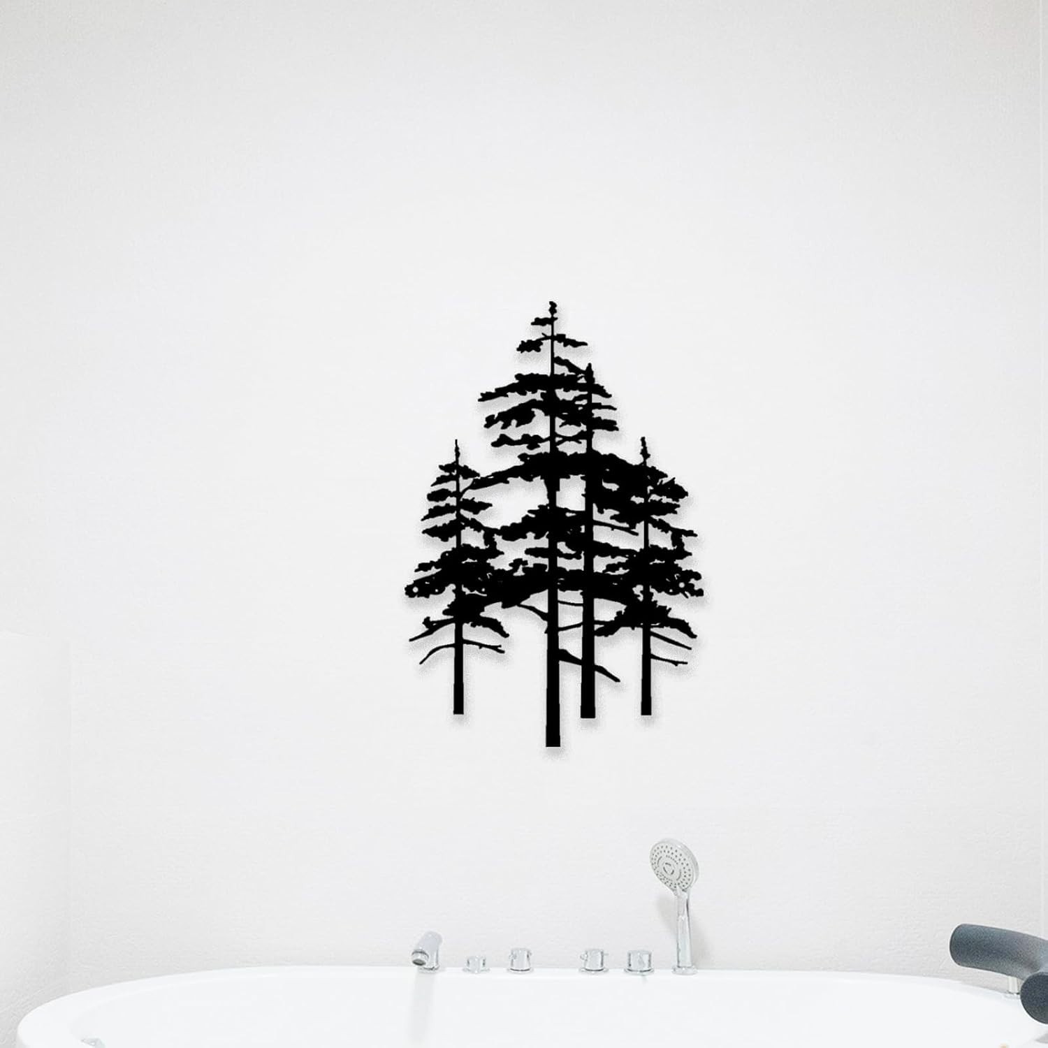 Metal Pine Tree Wall Art Decor Nature Home Decor Cedar Tree Metal Sign Wall D…
