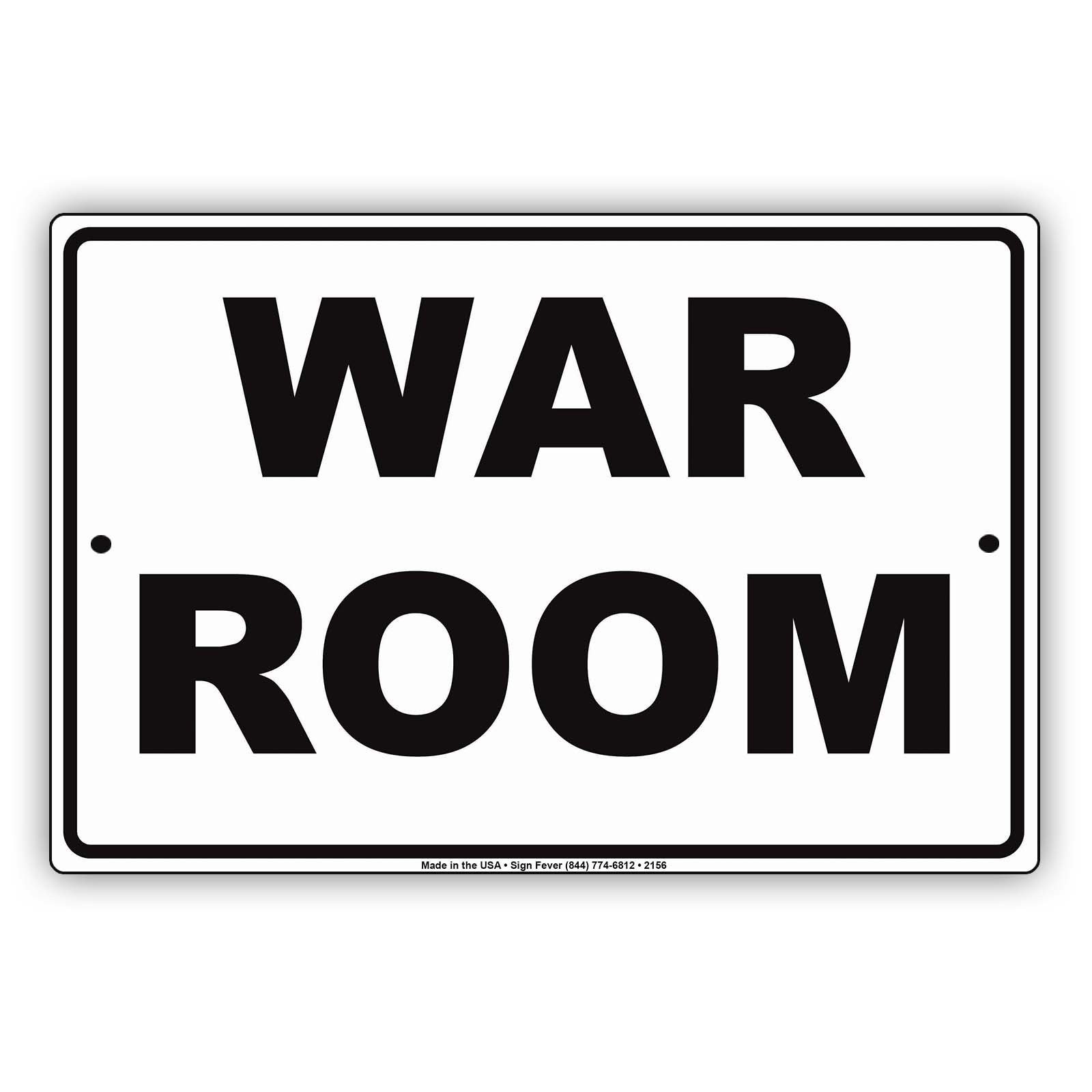 War Room Man Cave Do Not Disturb Ridiculous Humor Funny Alert 8″x12″, silver