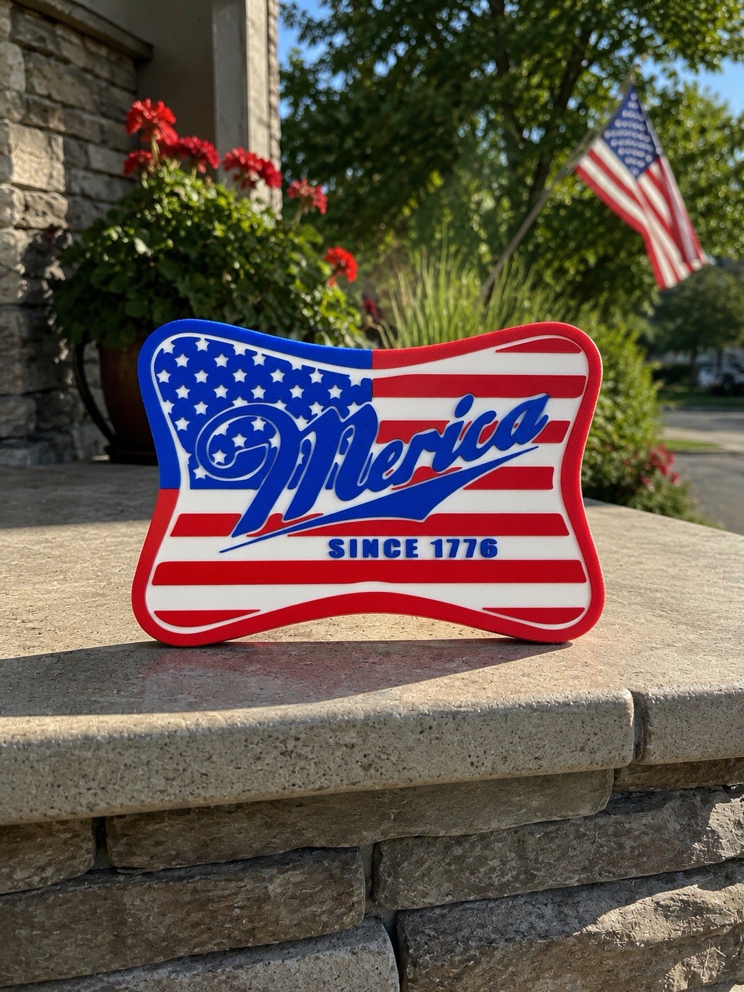 America Sign 9 Inch Wide
