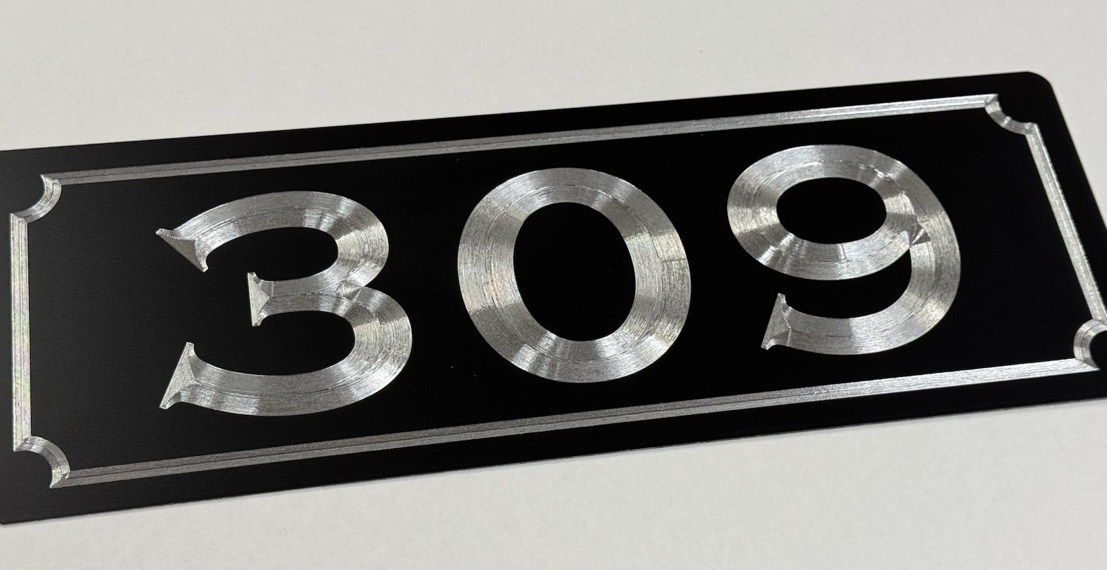 Engraved Personalized Custom House Home Number Street Address Metal 14×5 Sign