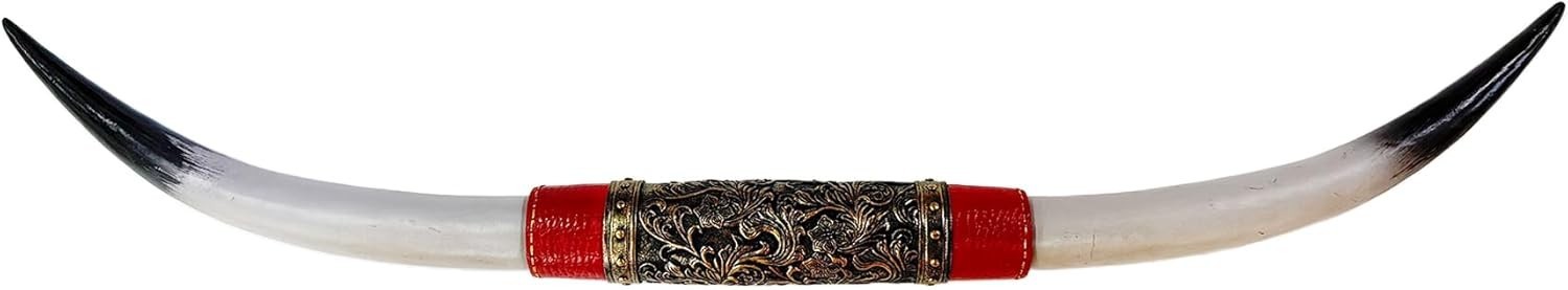 Longhorn Wall Decor, Texas Wall Decor, Floral Embossing, Faux Taxidermy Cow S…