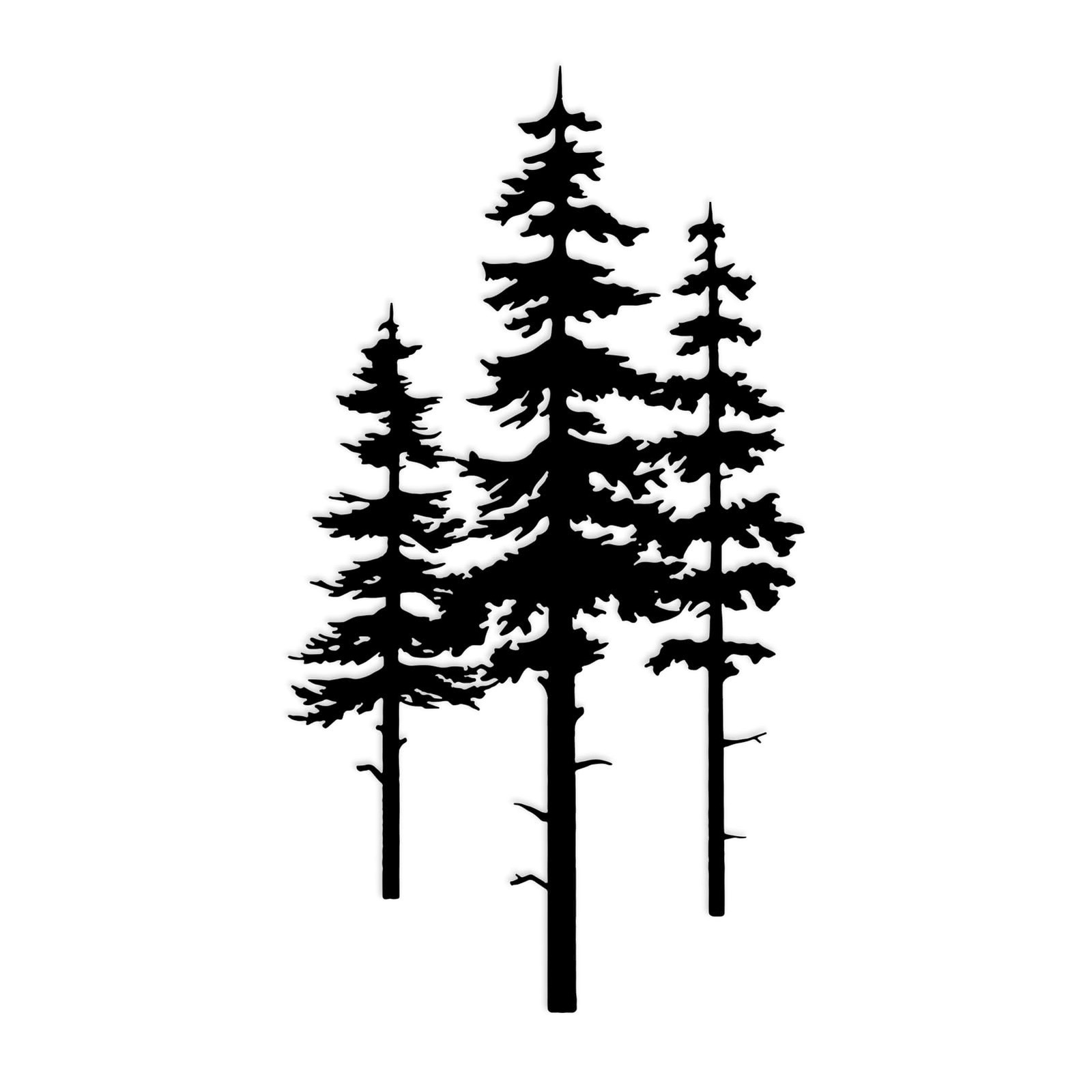 Metal Pine Tree Wall Art Decor Nature Home Decor Cedar Tree Metal Sign Wall D