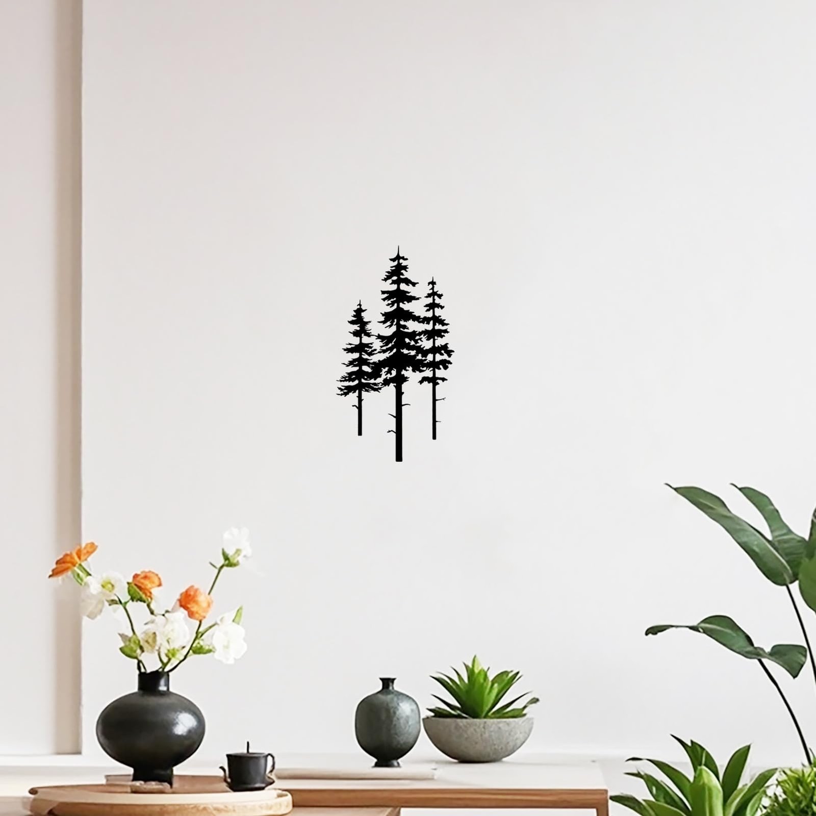 Metal Pine Tree Wall Art Decor Nature Home Decor Cedar Tree Metal Sign Wall D