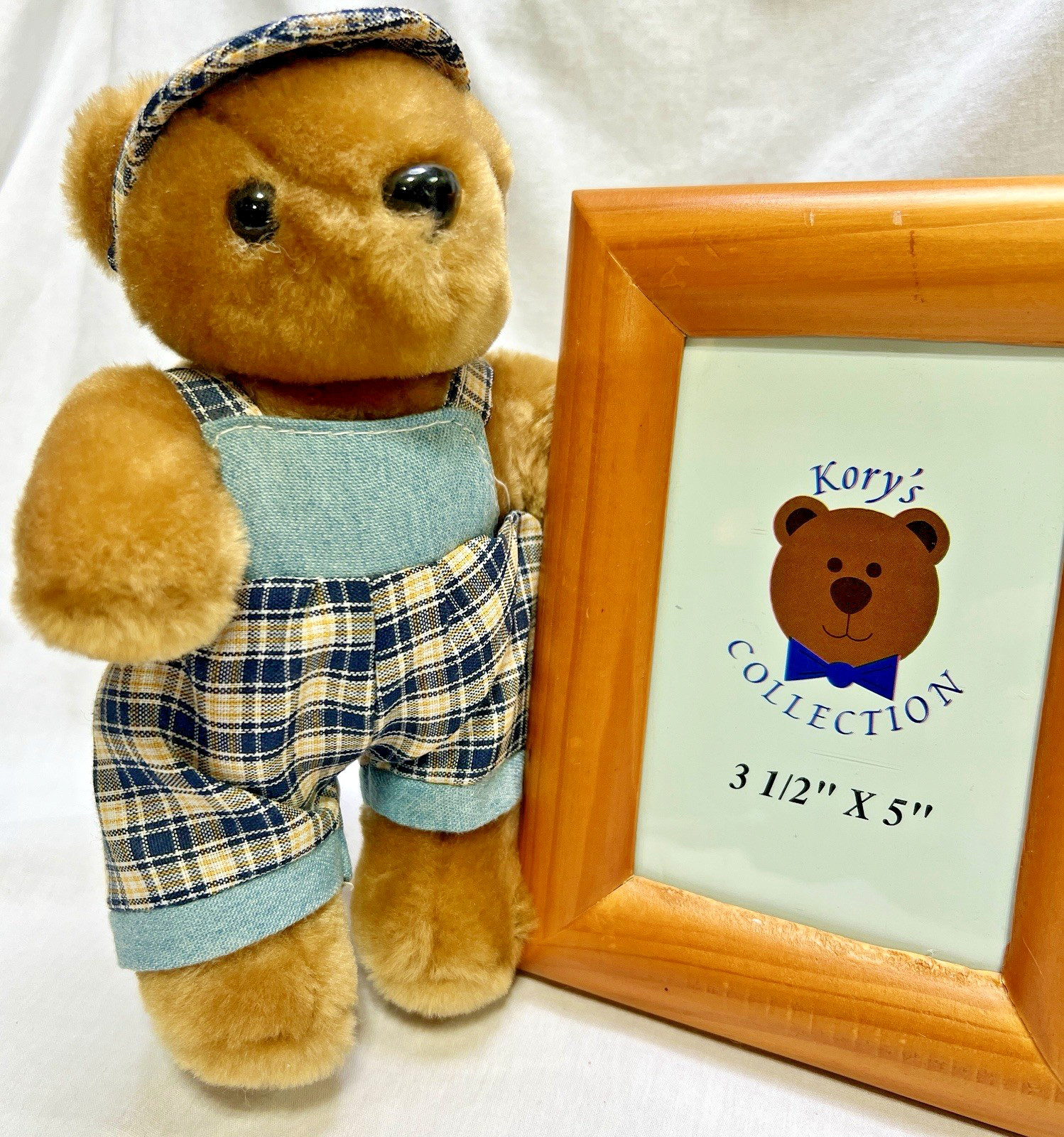 Kory’s Collection Bear w/ Wooden Picture Frame 3.5”x 5” – In Original Box
