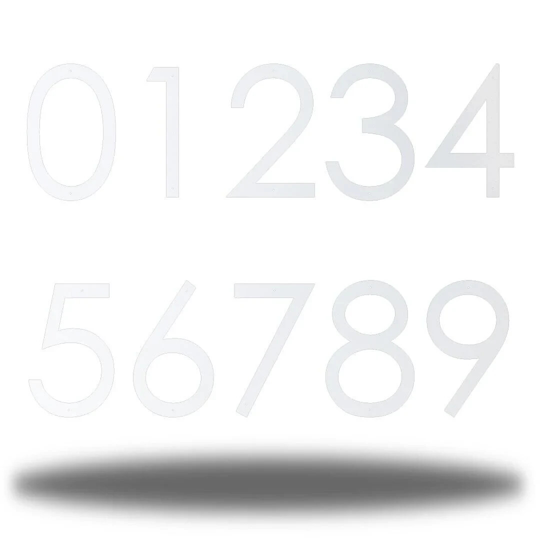 6-18in Metal Modern House Address Numbers