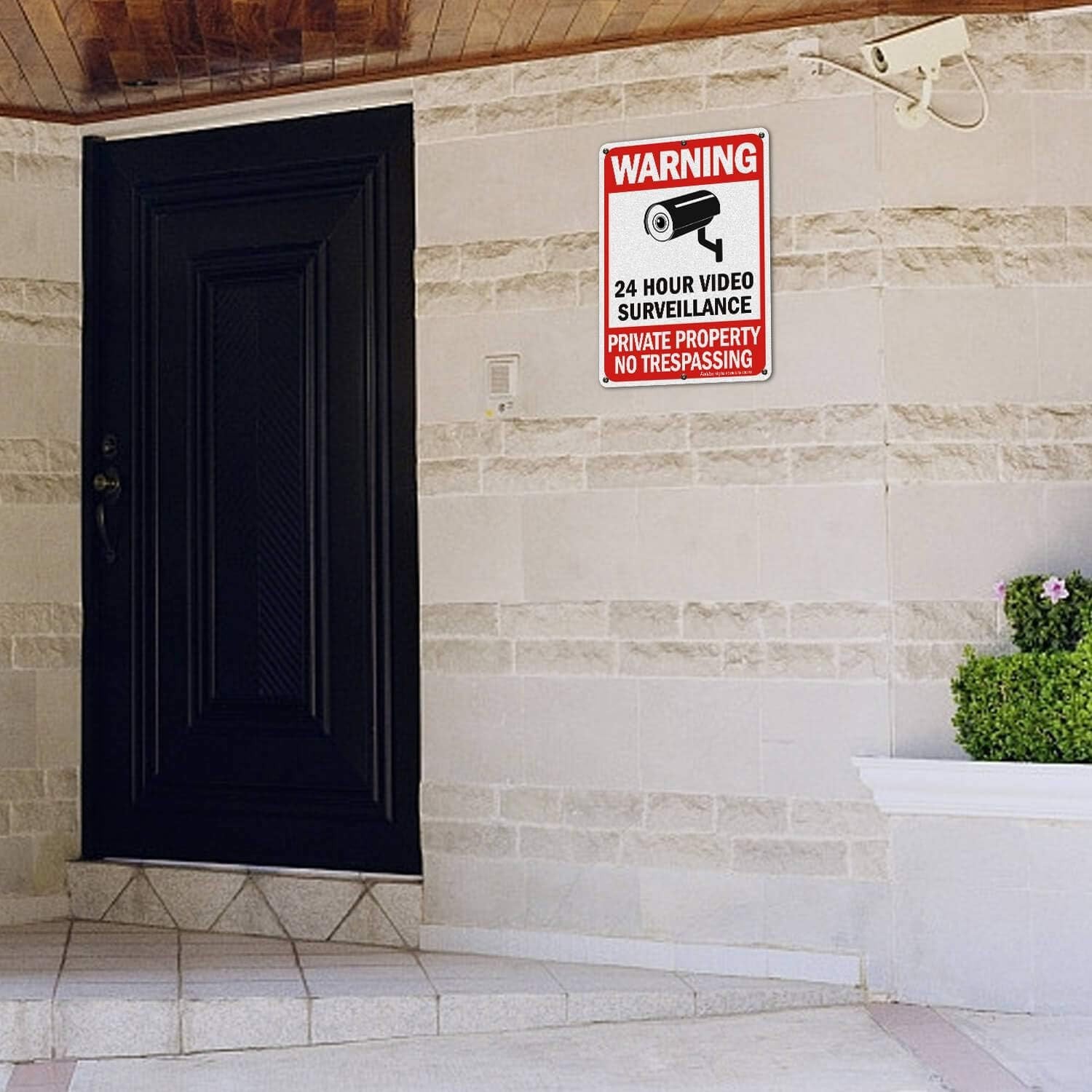Durable 4 Pack Private Property Warning Signs – Weather Resistant Aluminum