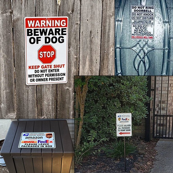 Resident Disabled Deliver Packages To Rear Arrow Right Metal Sign 5 SIZES SI132