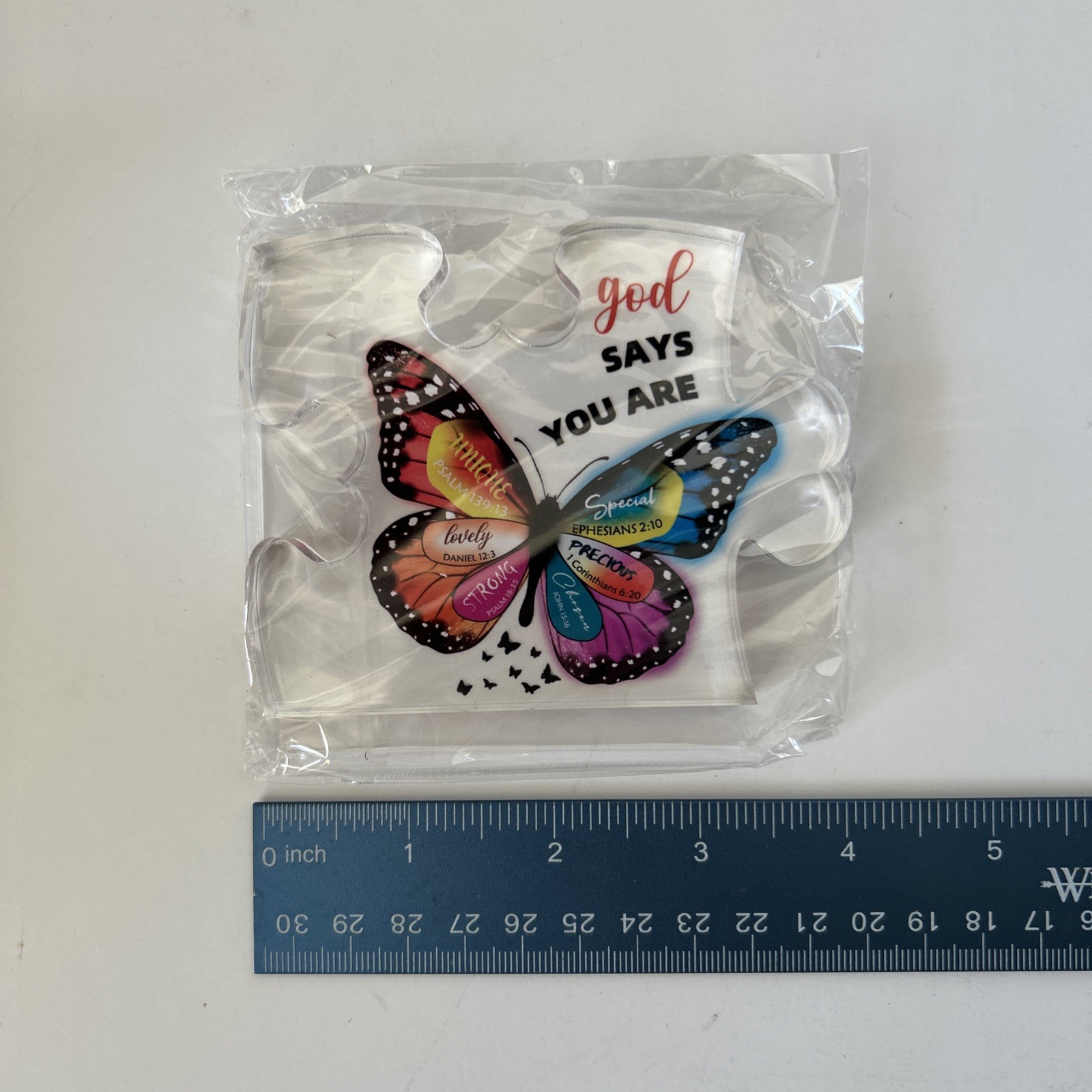 Christian Gifts for Women/Teen Desk Wall Decor Butterfly Puzzle Piece