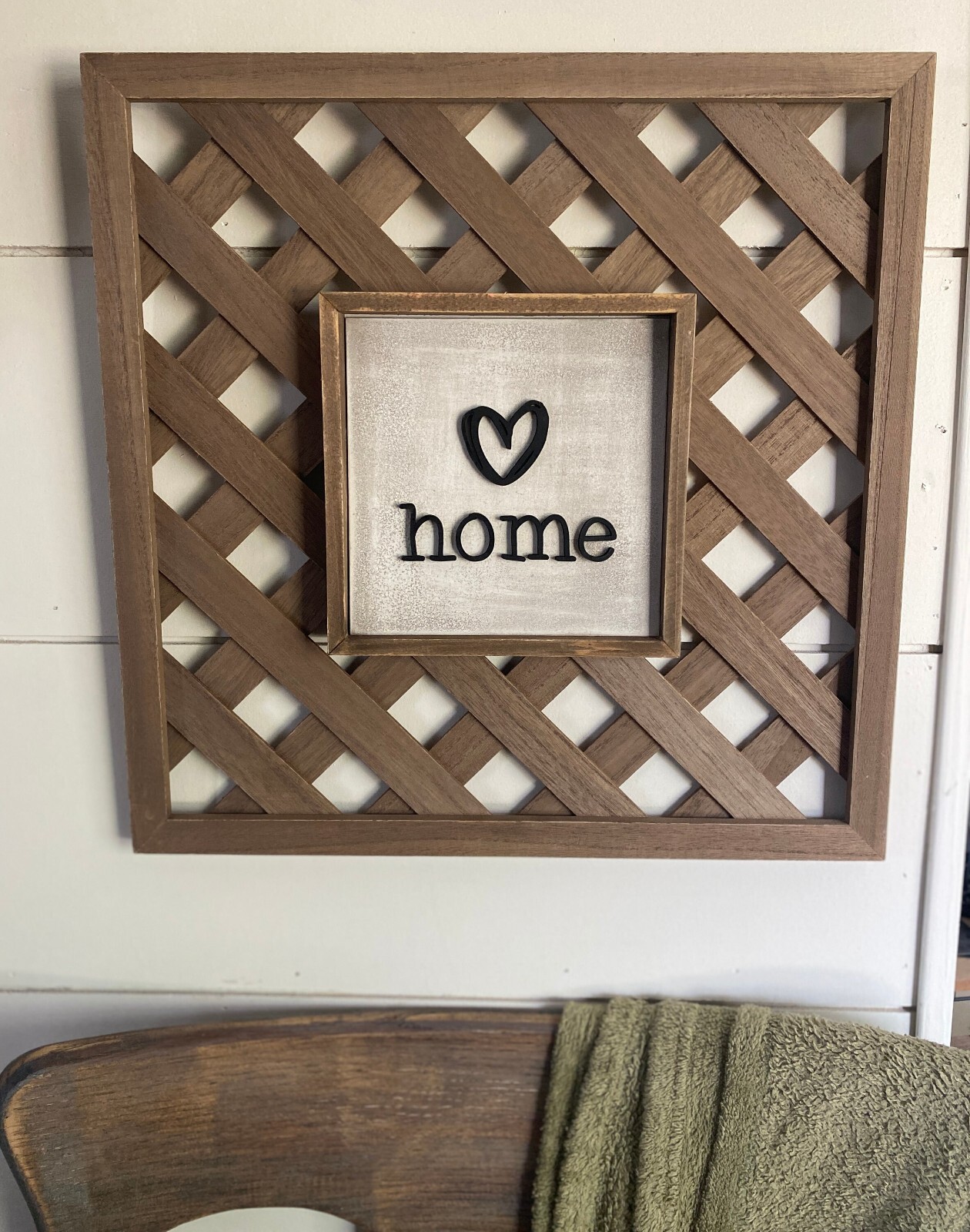 Lattice Home Sign, Home Sign, Farmhouse Decor, Farmhouse Home