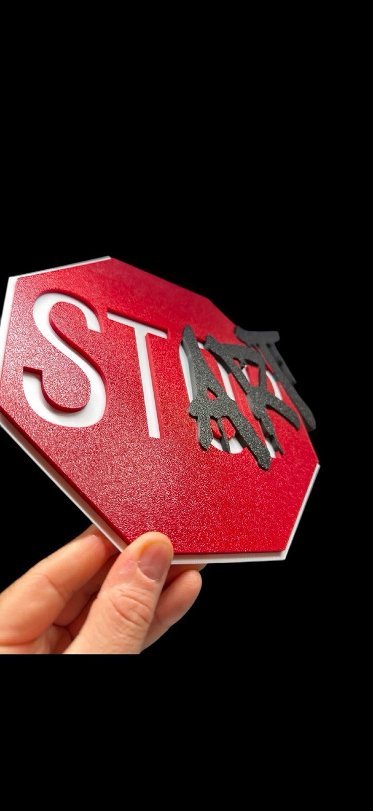 START Sign – Stop Sign Remix Wall Art start & stop