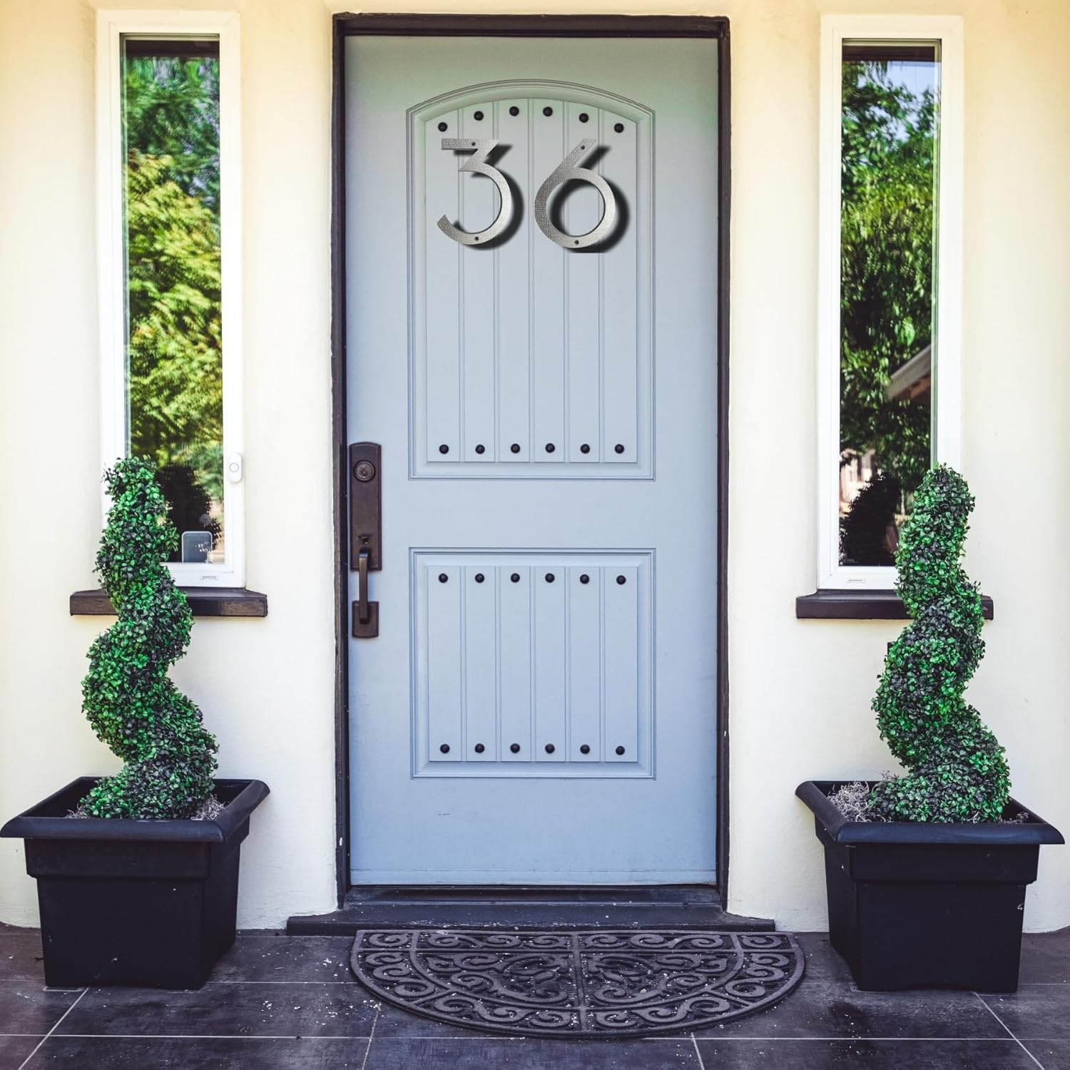 8 Inch Floating Modern House Numbers for outside Large House Numbers for Outside