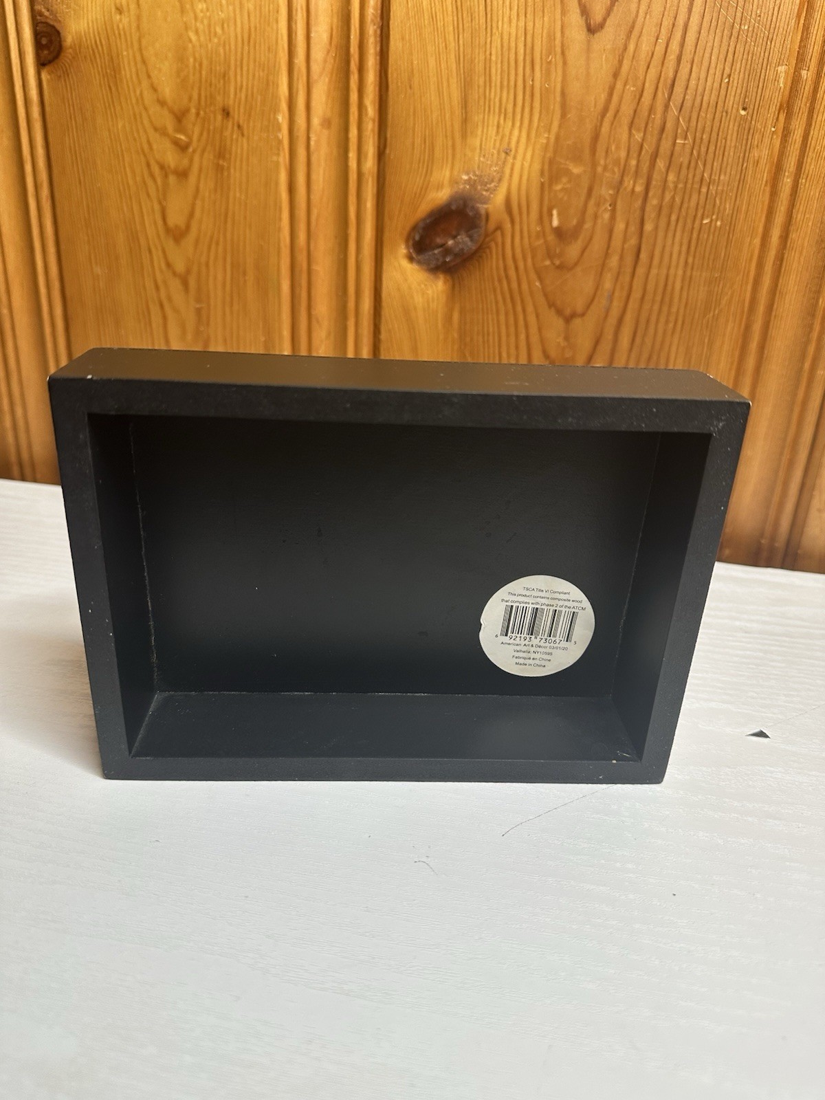 “Just Give Me The Coffee” Black/White Rustic Wood Freestanding Sign 7×4″
