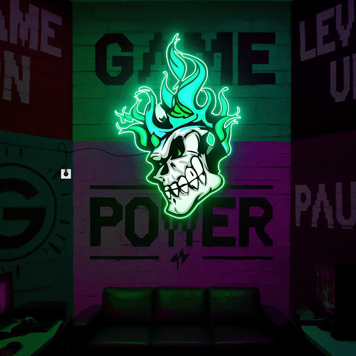 Custom Neon LED Sign–Personalized Room Décor for Gamers,Anime lover &Celebration