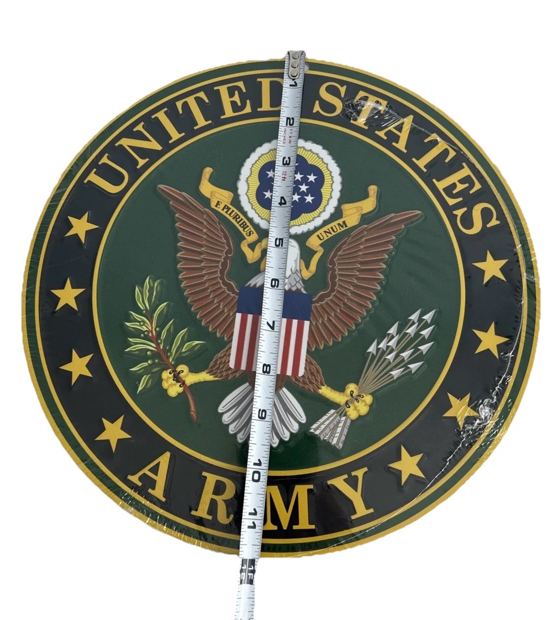 United States Army Decorative Tin Metal Wall Sign (Licensed) 12 Inch New