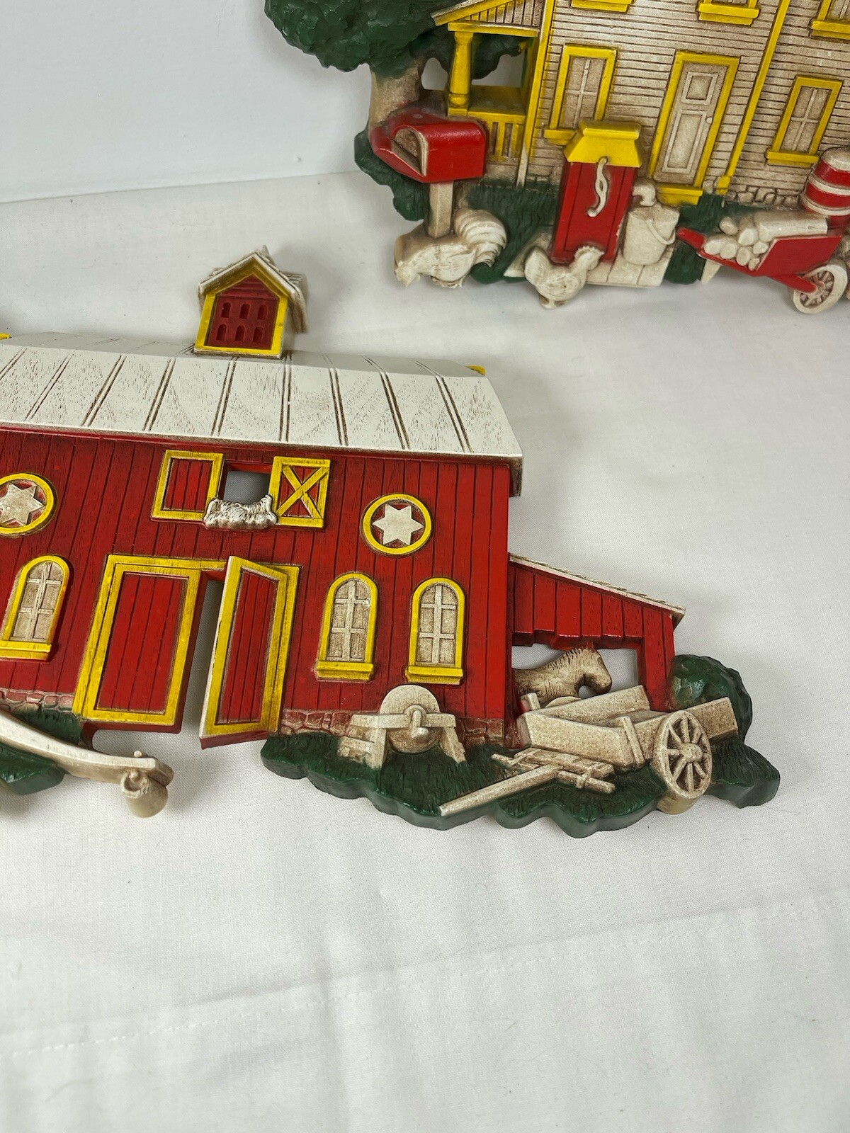 Homeco Plastic Farmhouse & Barn Wall Hangings-1975-VTG-rustic-3D Kitchen-A/B7369