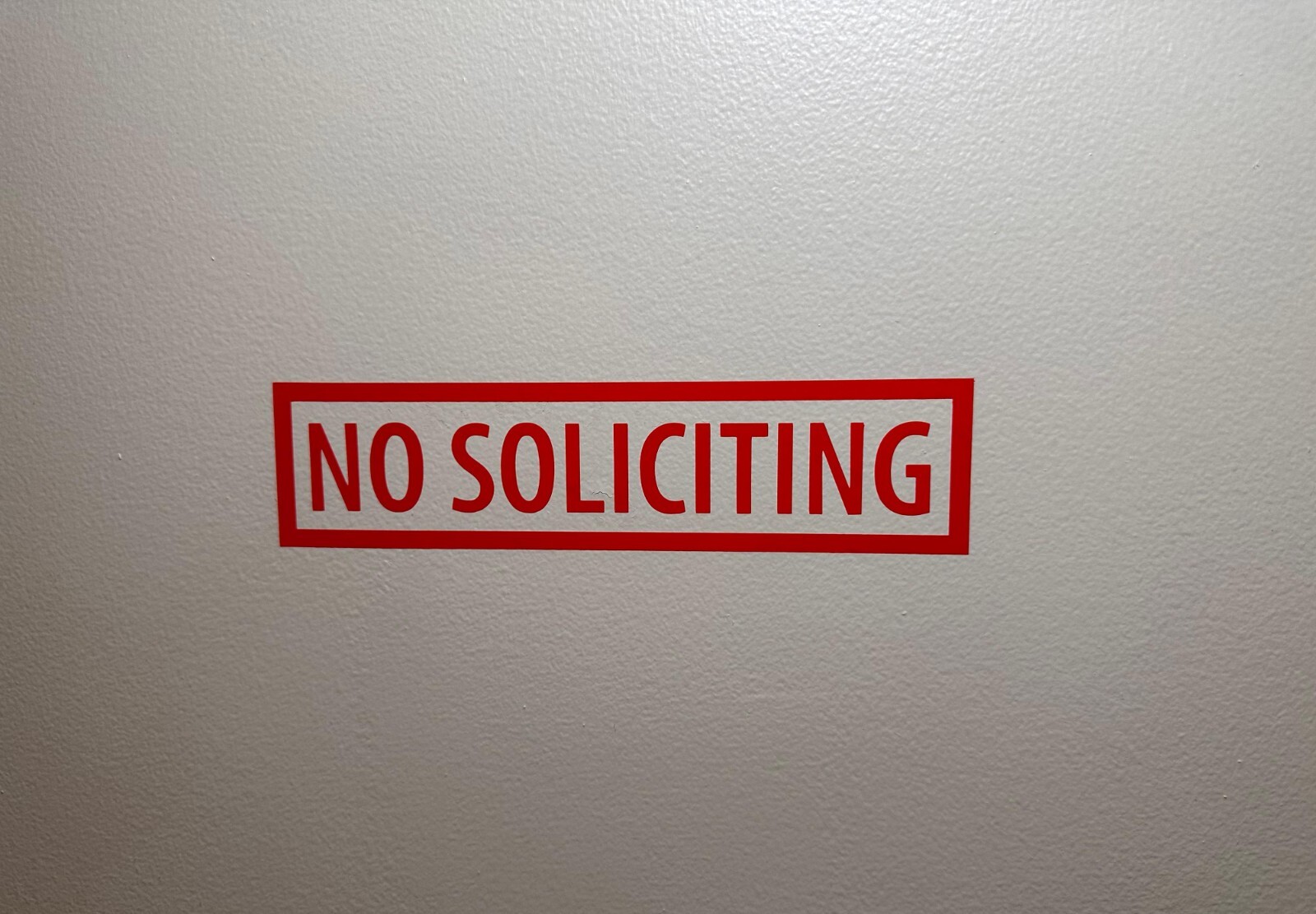 NO SOLICITING Sign Vinyl Decal Sticker- Door Window Wall – Inside or Outside