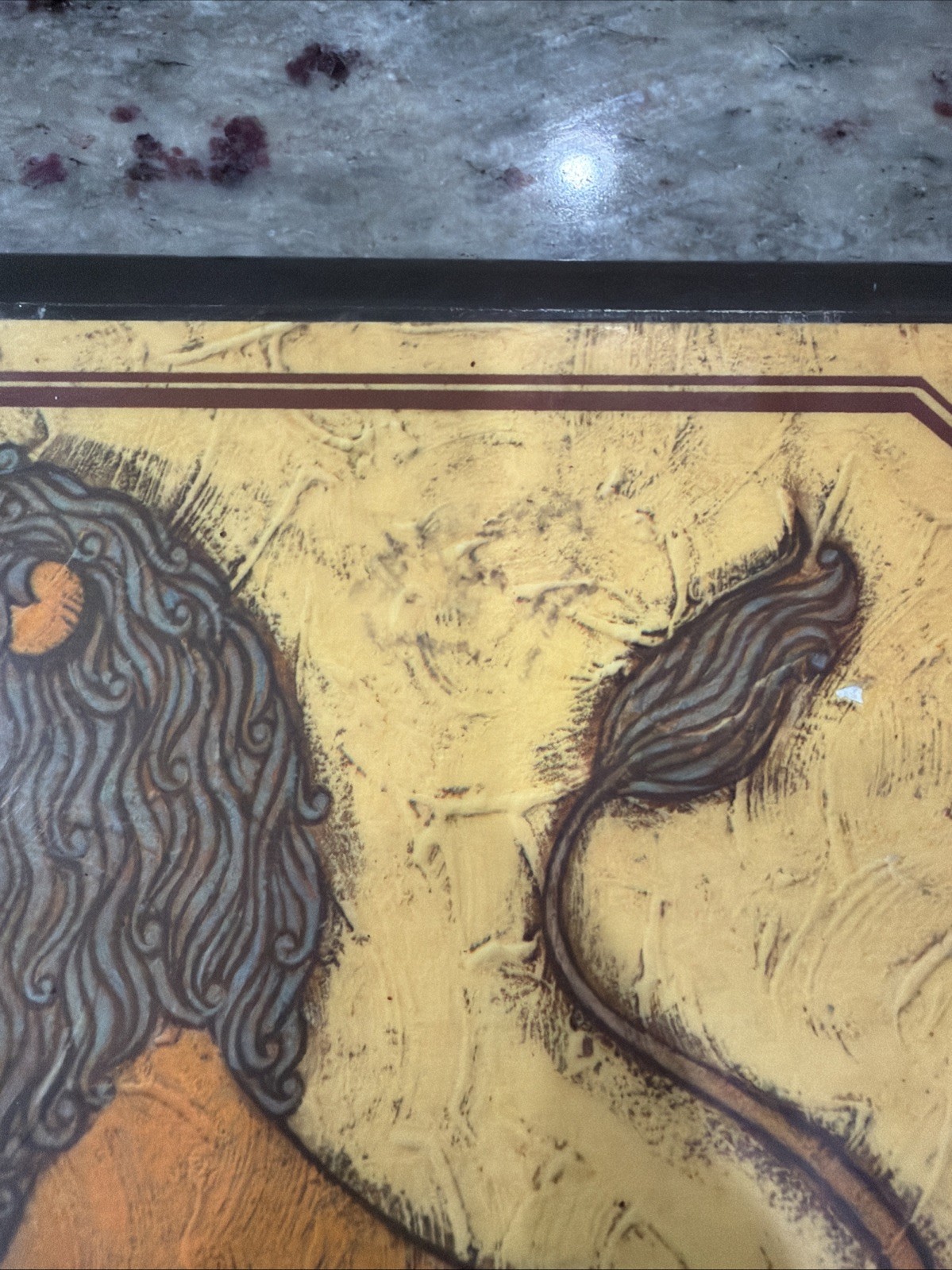 Vintage 1970s Leo Lion Astrological Sign Wall Art Zodiac Collectible Retro Boho