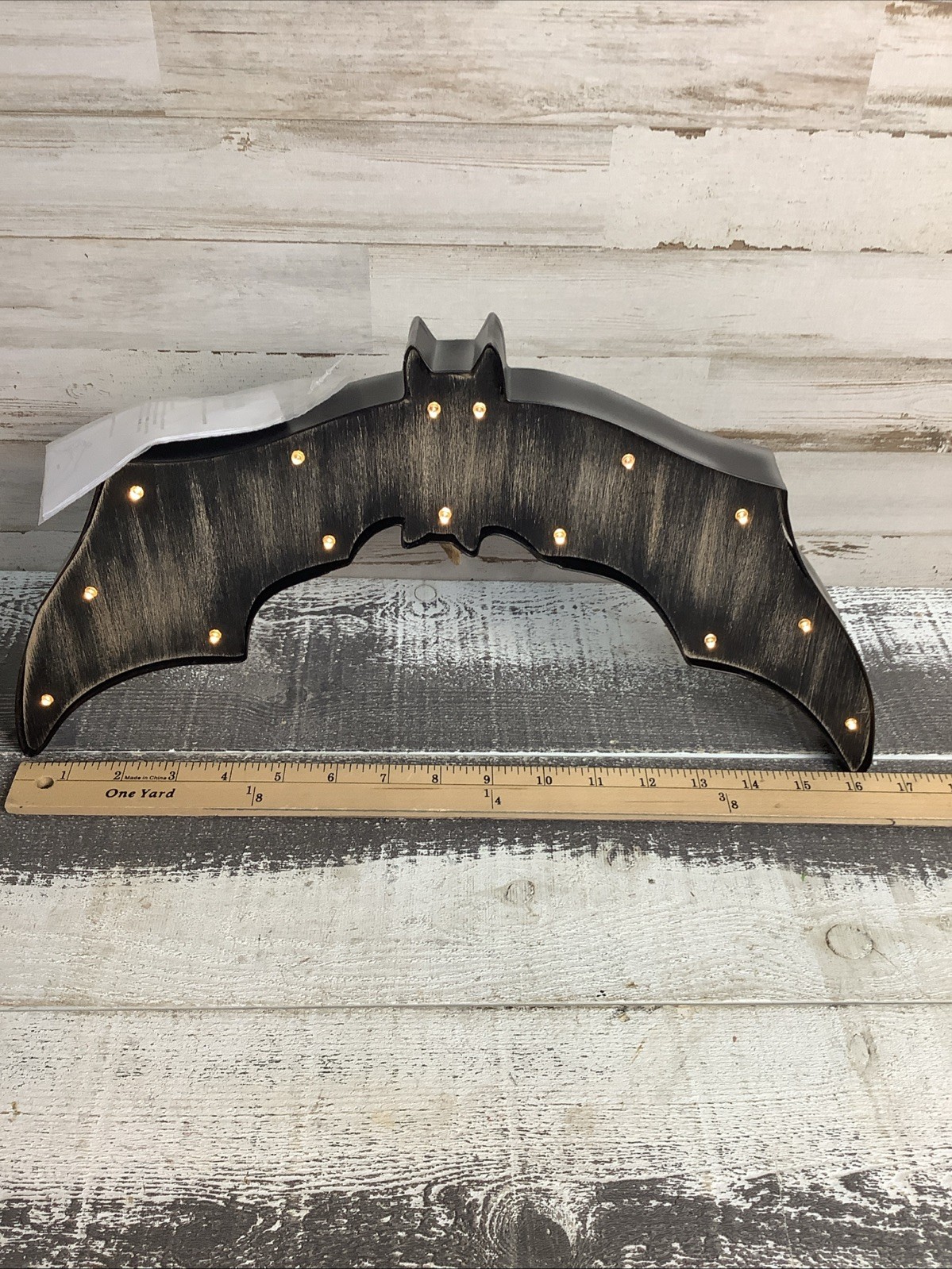 Pottery Barn Lighted Bat Wall Decor 16″ Long