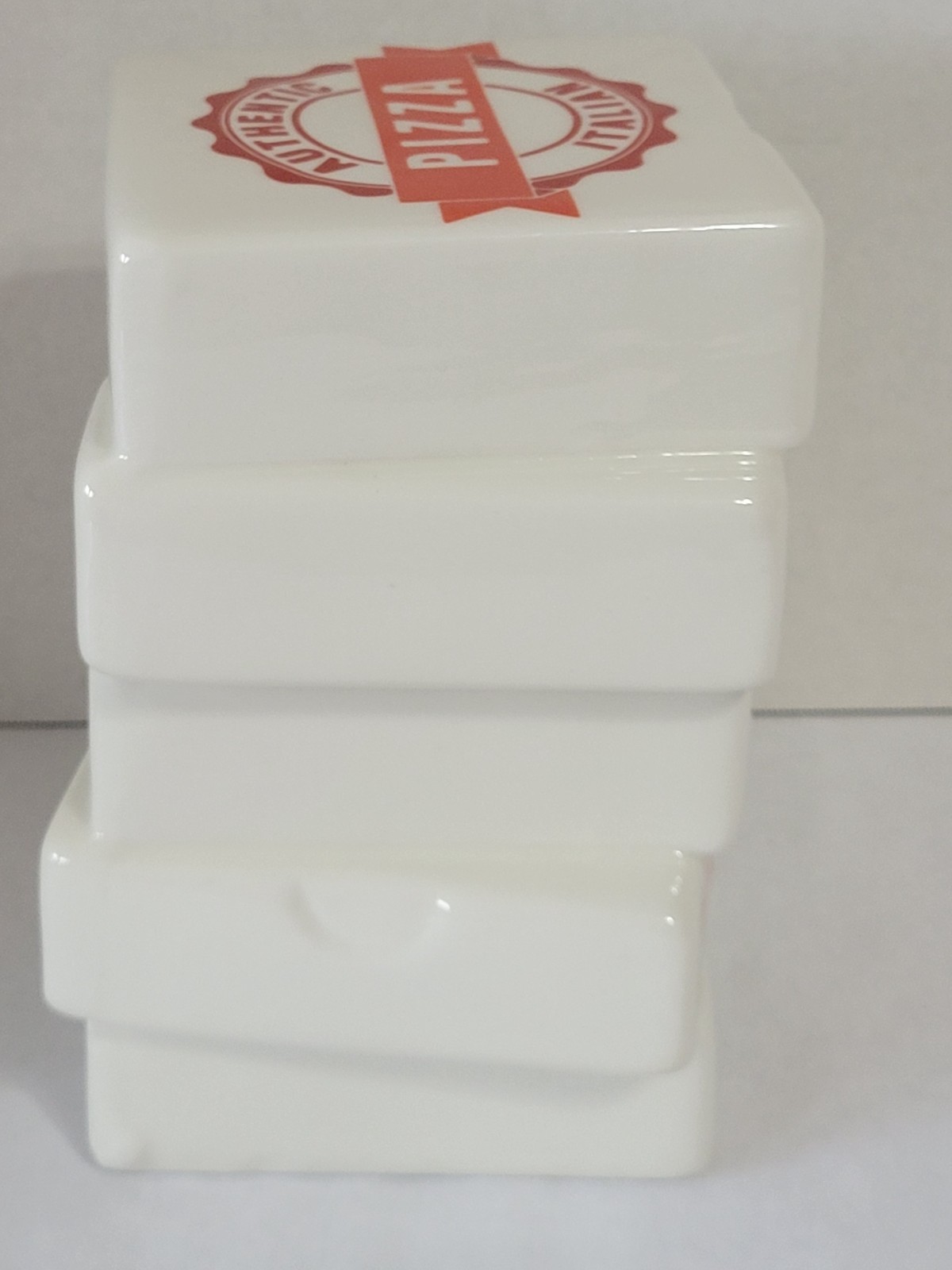 Vintage Boston Warehouse Decor Stack of Pizza Boxes Ceramic Italian Deep Dish
