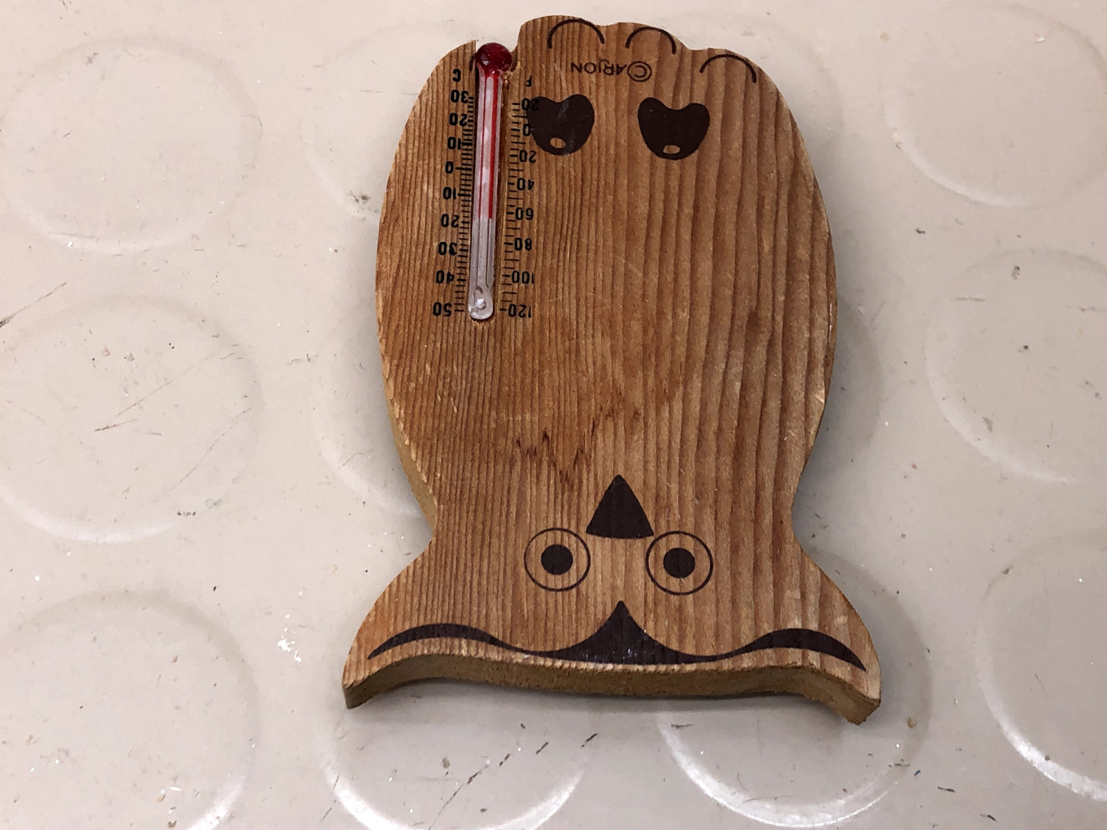 Vintage Owl Thermometer Fridge Magnet
