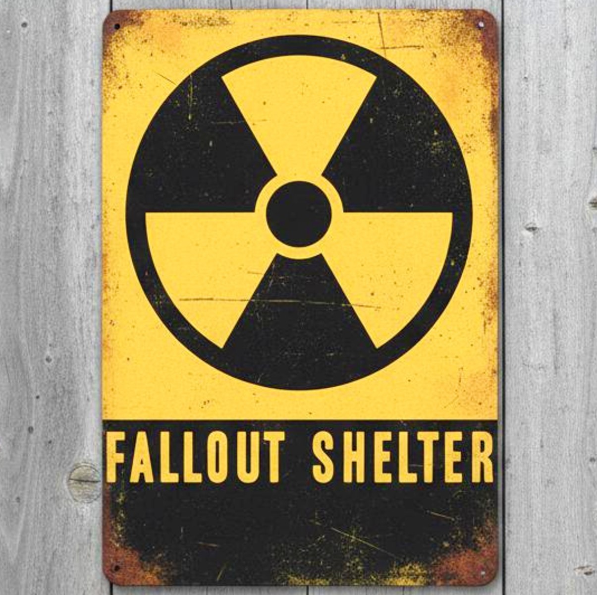 Fallout Shelter 8 x 12 Vintage Novelty Metal Sign Made In USA New!