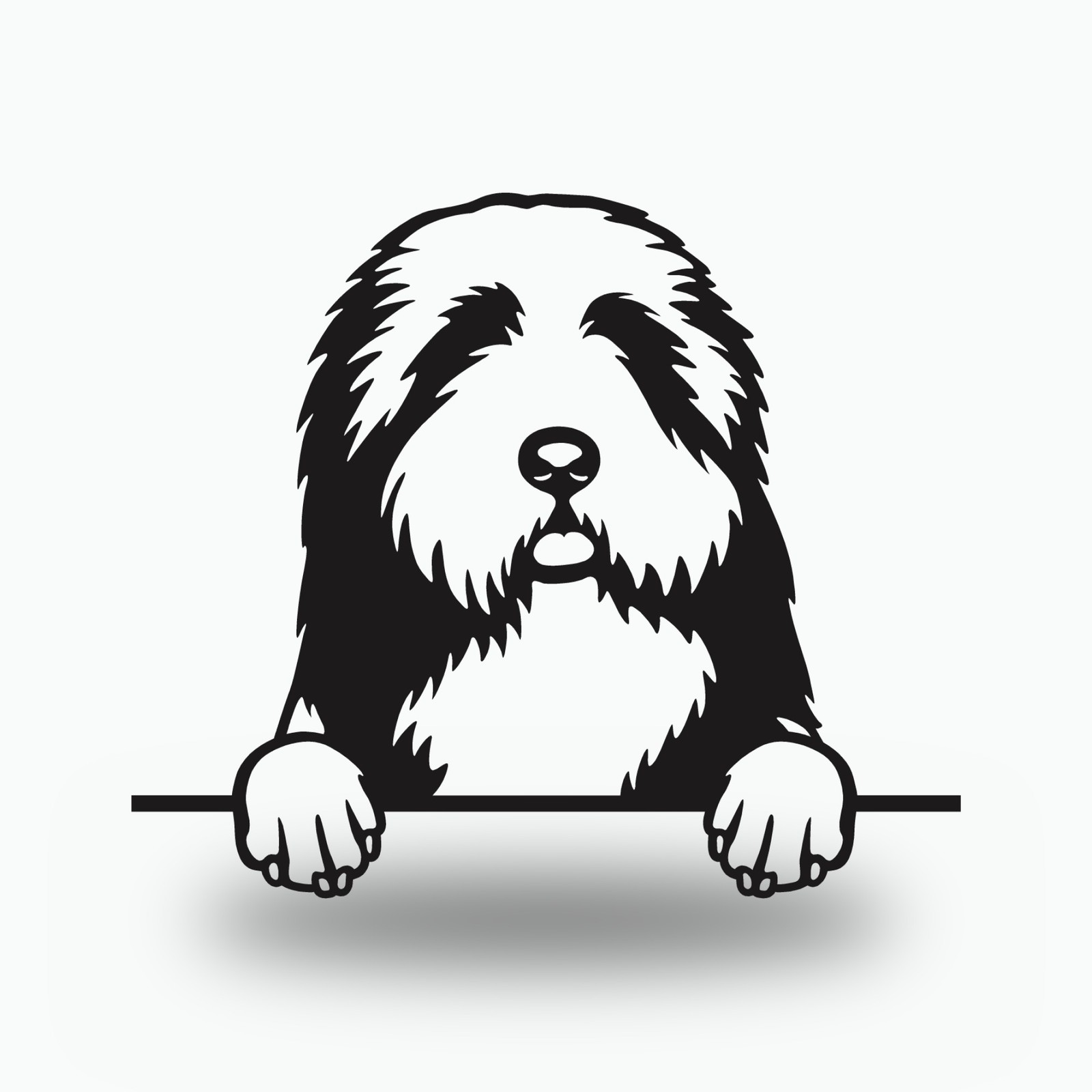 Bearded Collie Dog Lover Gift, Metallic Dog Art, Steel Breed Wall Sign
