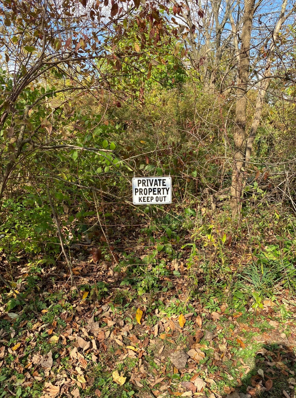 “PRIVATE PROPERTY KEEP OUT” 10″ x 7″ WARNING SIGN, METAL,