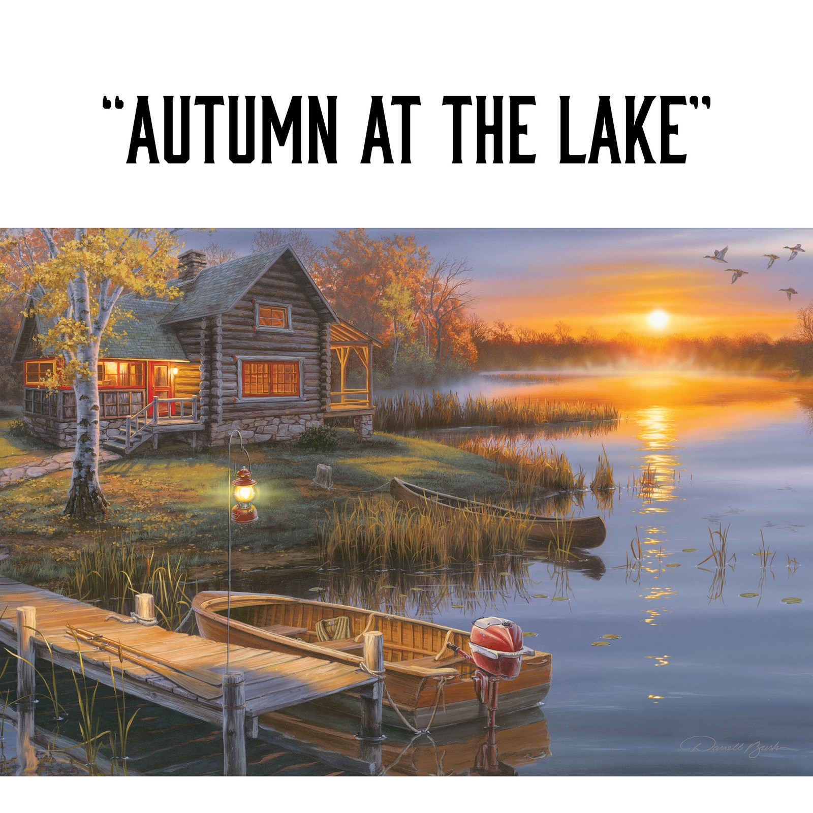 Rivers Edge Products LED Canvas Wall Art, 24″ x 16″, Fiber Optic Light Up Wall