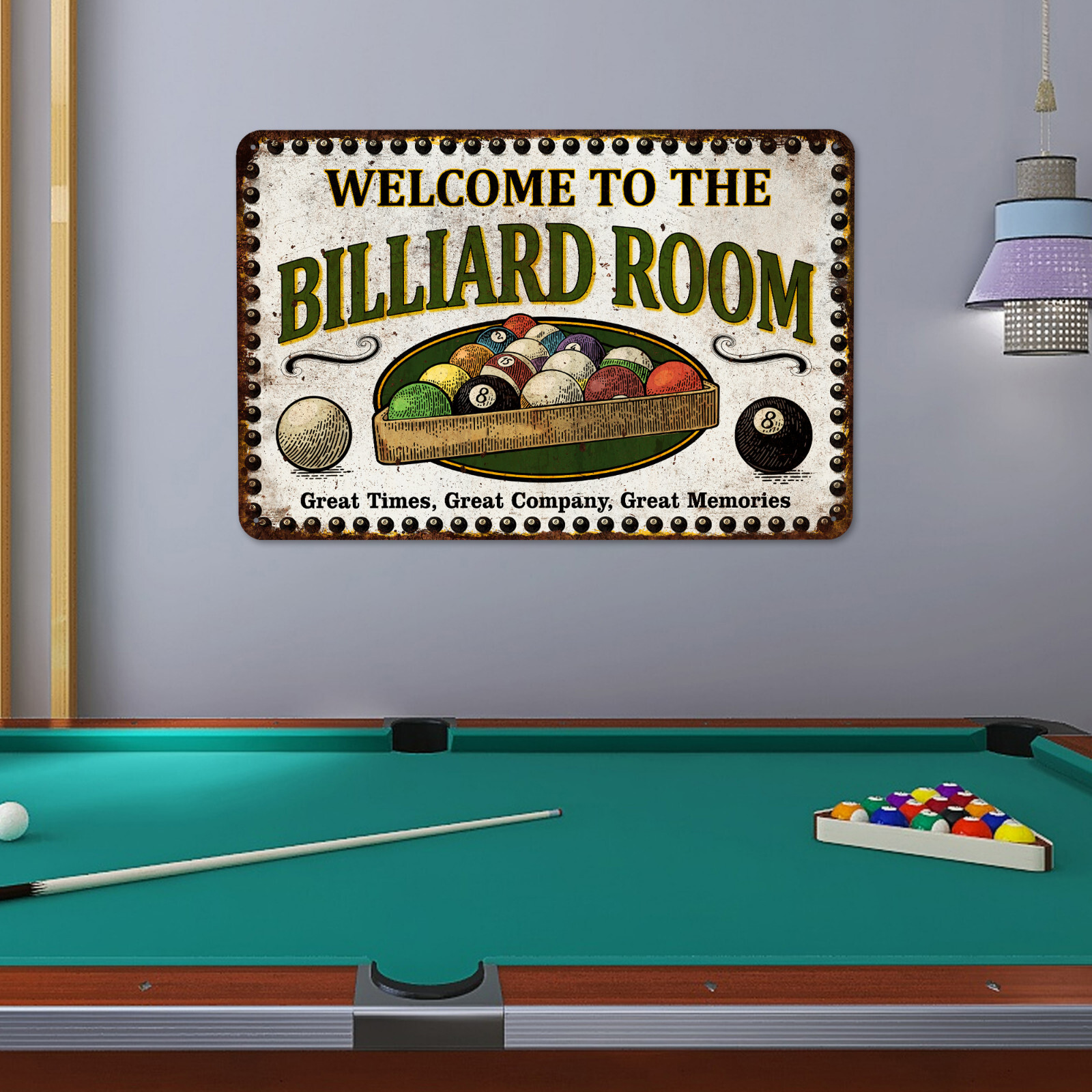 Billiard Room Sign Game Room Decor Pool Hall Gift For Dad Man Cave 108122001098