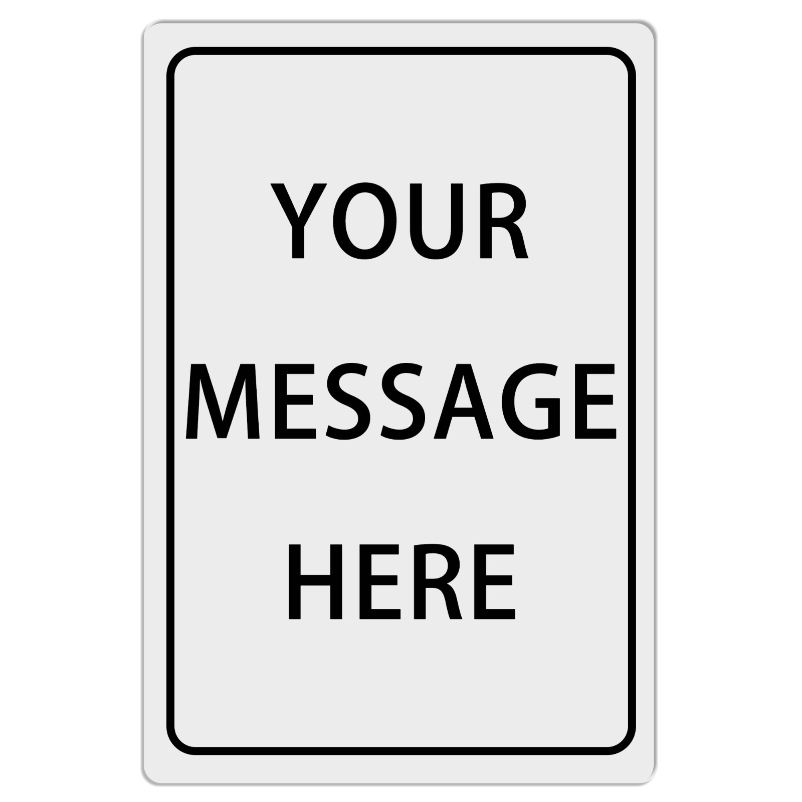 8″ x 12″ Custom Metal Sign Personalized Your Own Text Message Iron Sign Vertical
