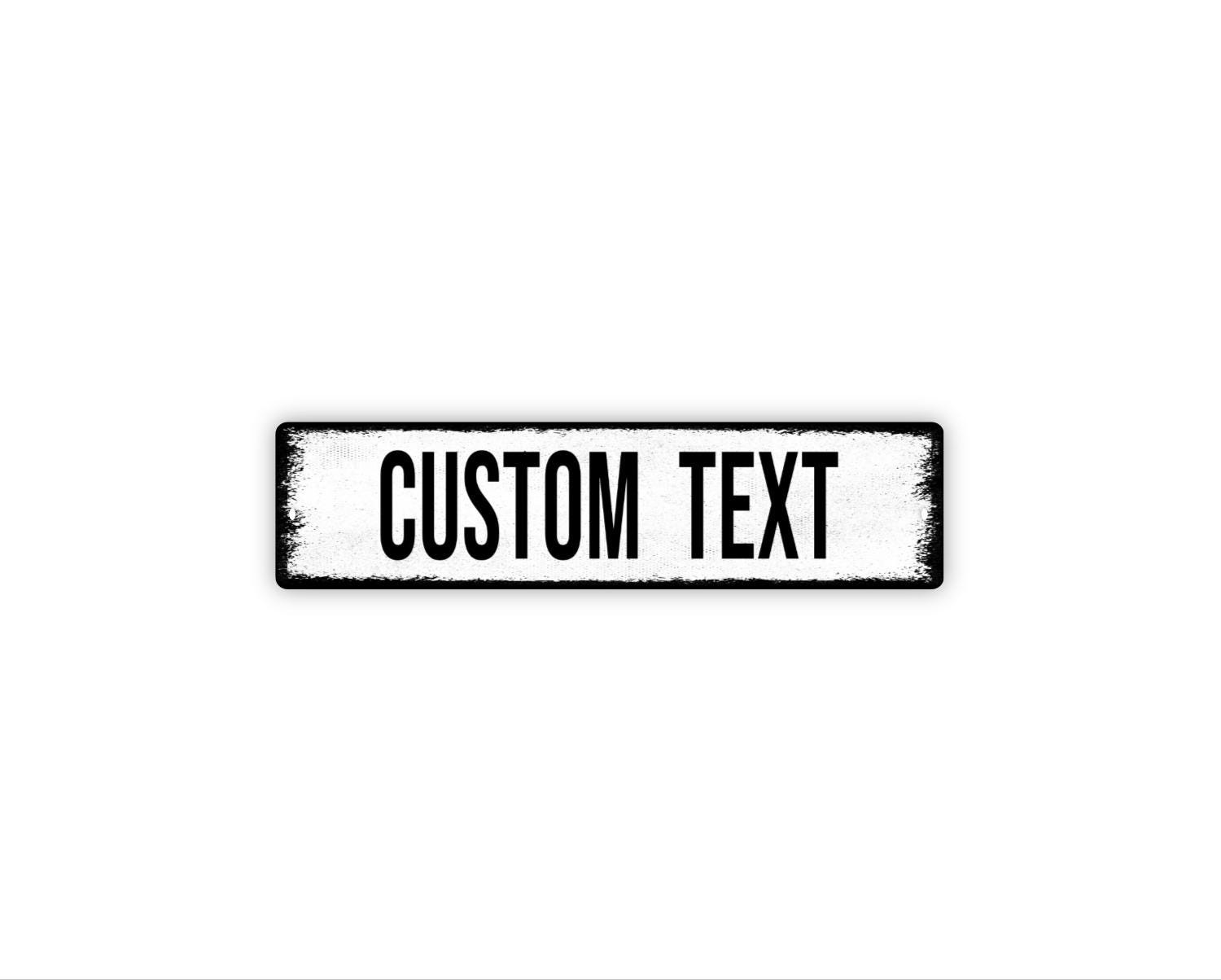 Custom Text Sign | Personalized Metal Sign | Create Your Own Wall Decor for Home