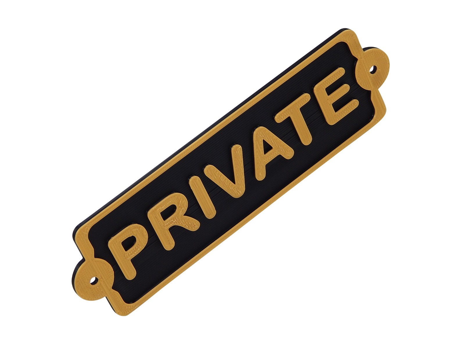 Plastic Private Privacy Sign Plaque Office or Home Décor Mount To Door Or Wall